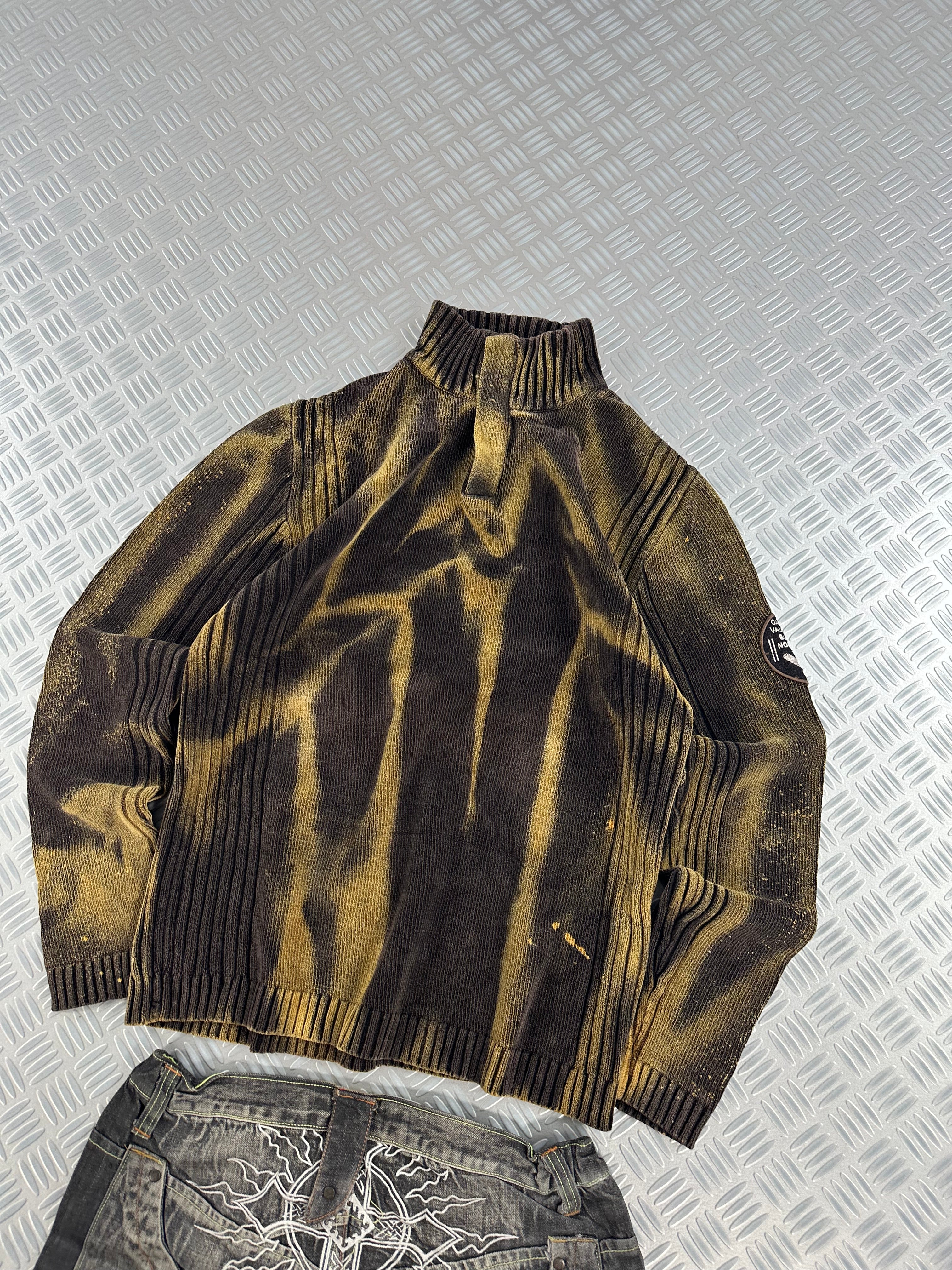 Vintage Knitted Bleached Y2k Sweater (L)