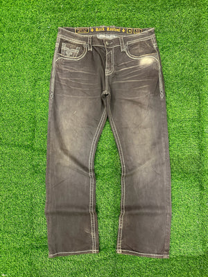 Rock Revival Grey Faded Jeans