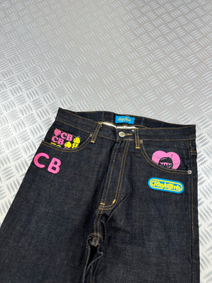 Vintage Japanese jeans crazy bomb y2k (S)