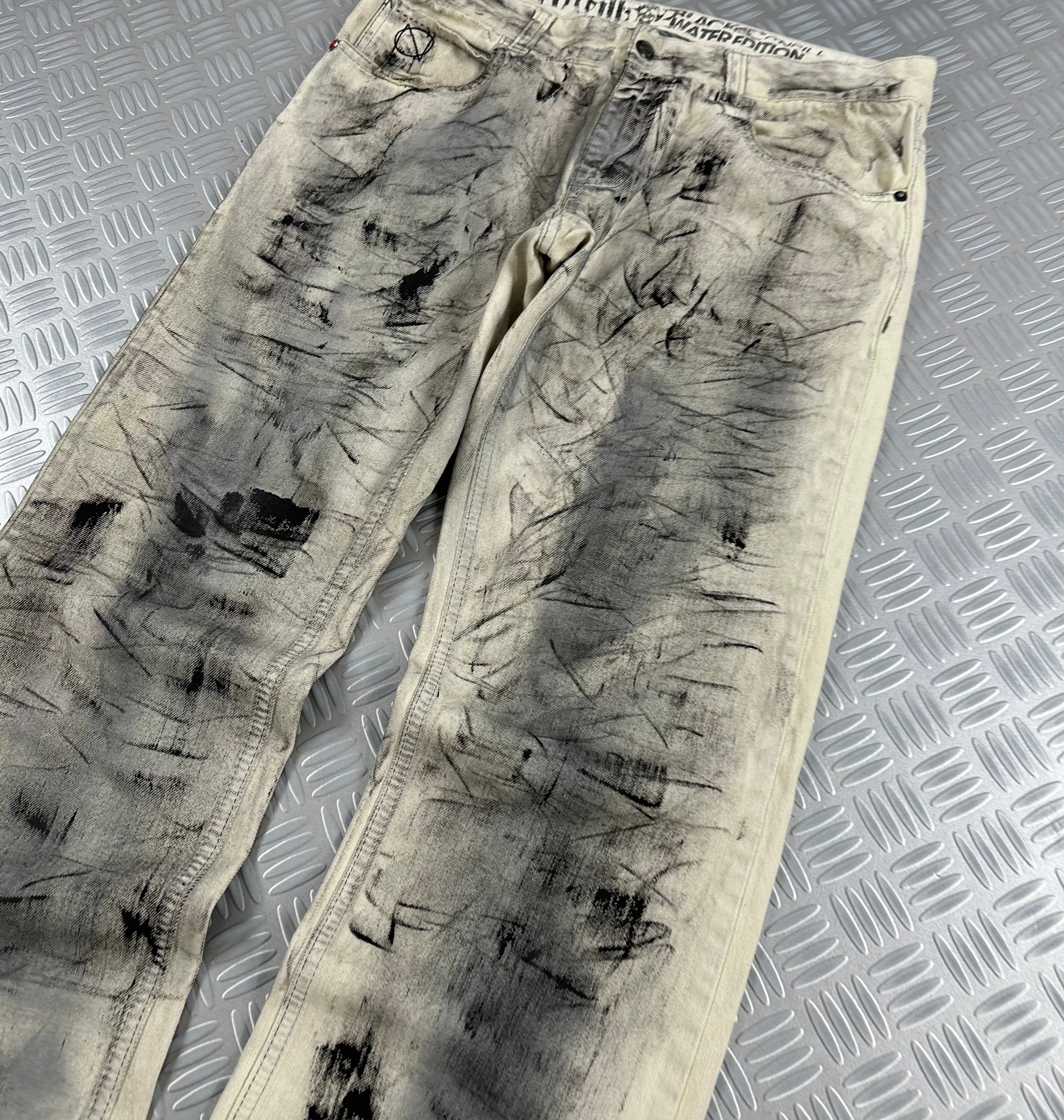 Vintage custom jeans faded y2k (L)