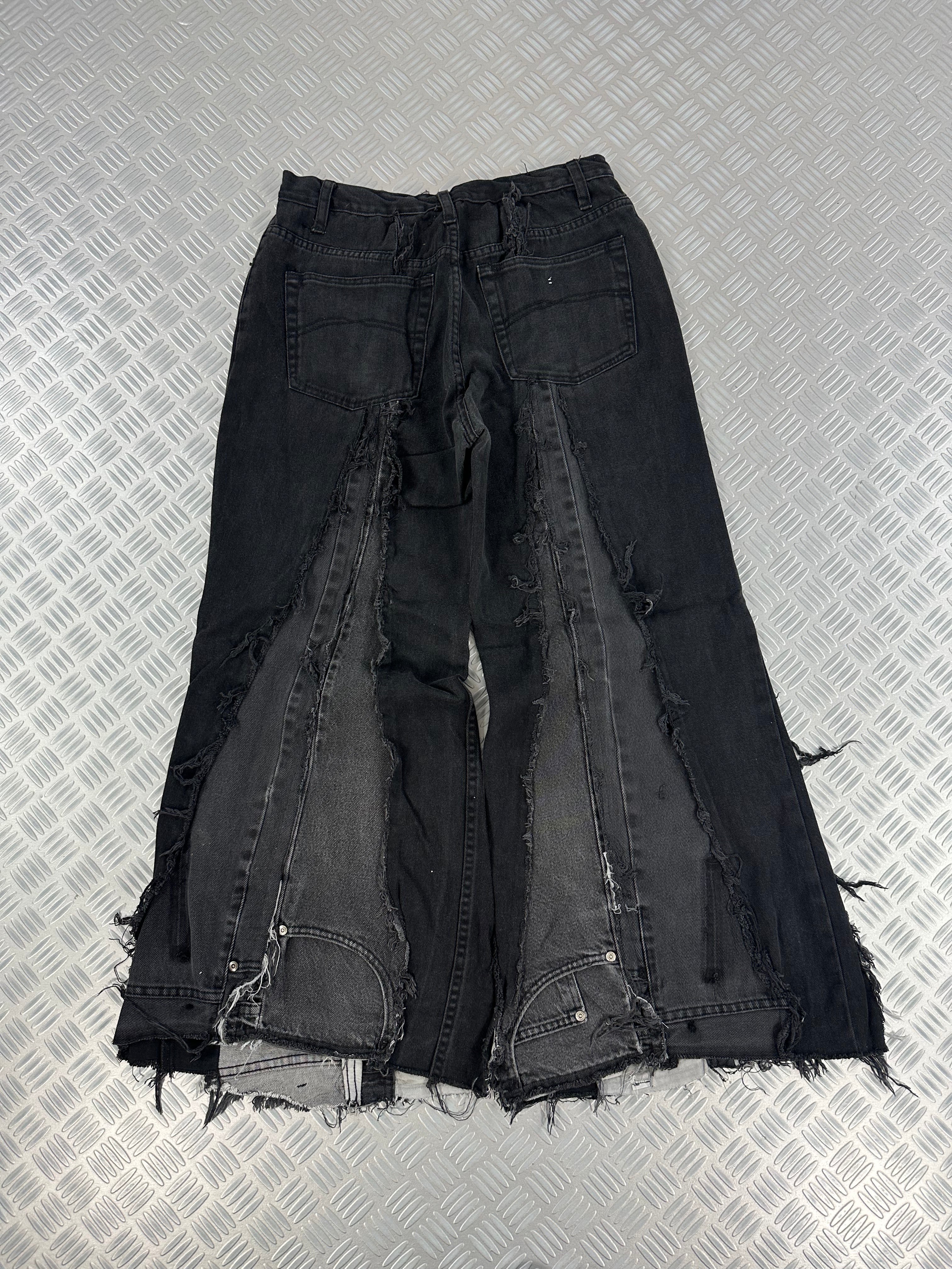 Super baggy jeans handmade patchwork upcycled