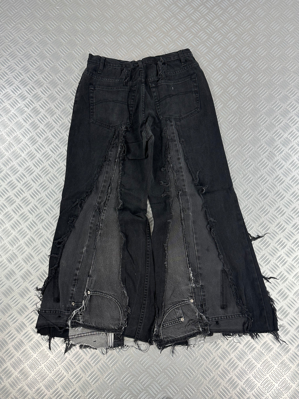 Super baggy jeans handmade patchwork upcycled