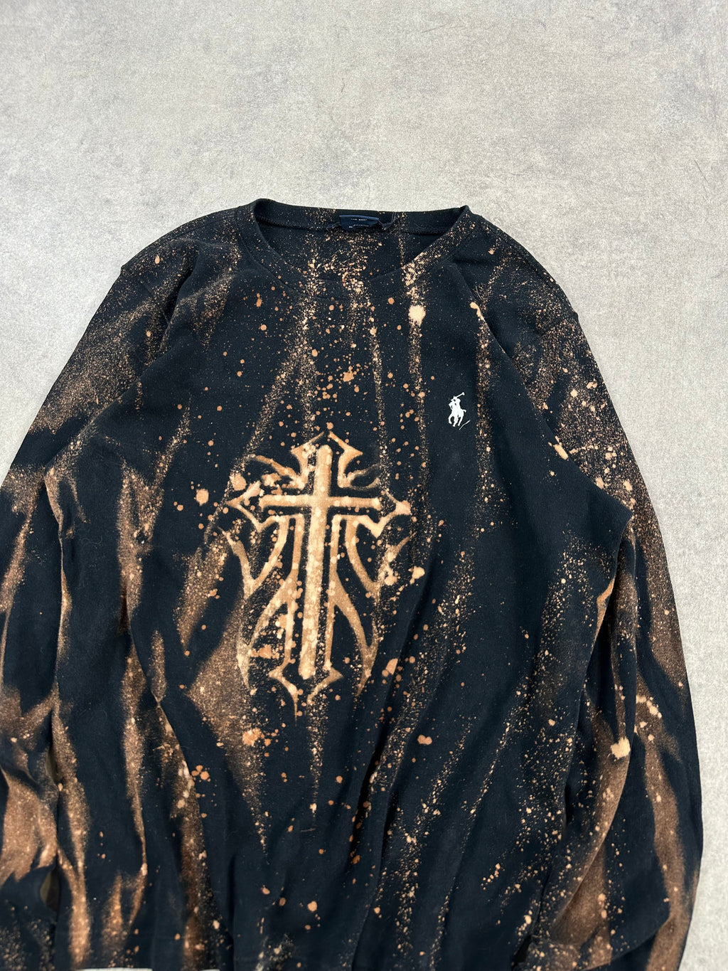 Polo Ralph Lauren custom sweater y2k (XL)