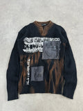 Vintage Knitted Y2k Bleached Sweater (M)