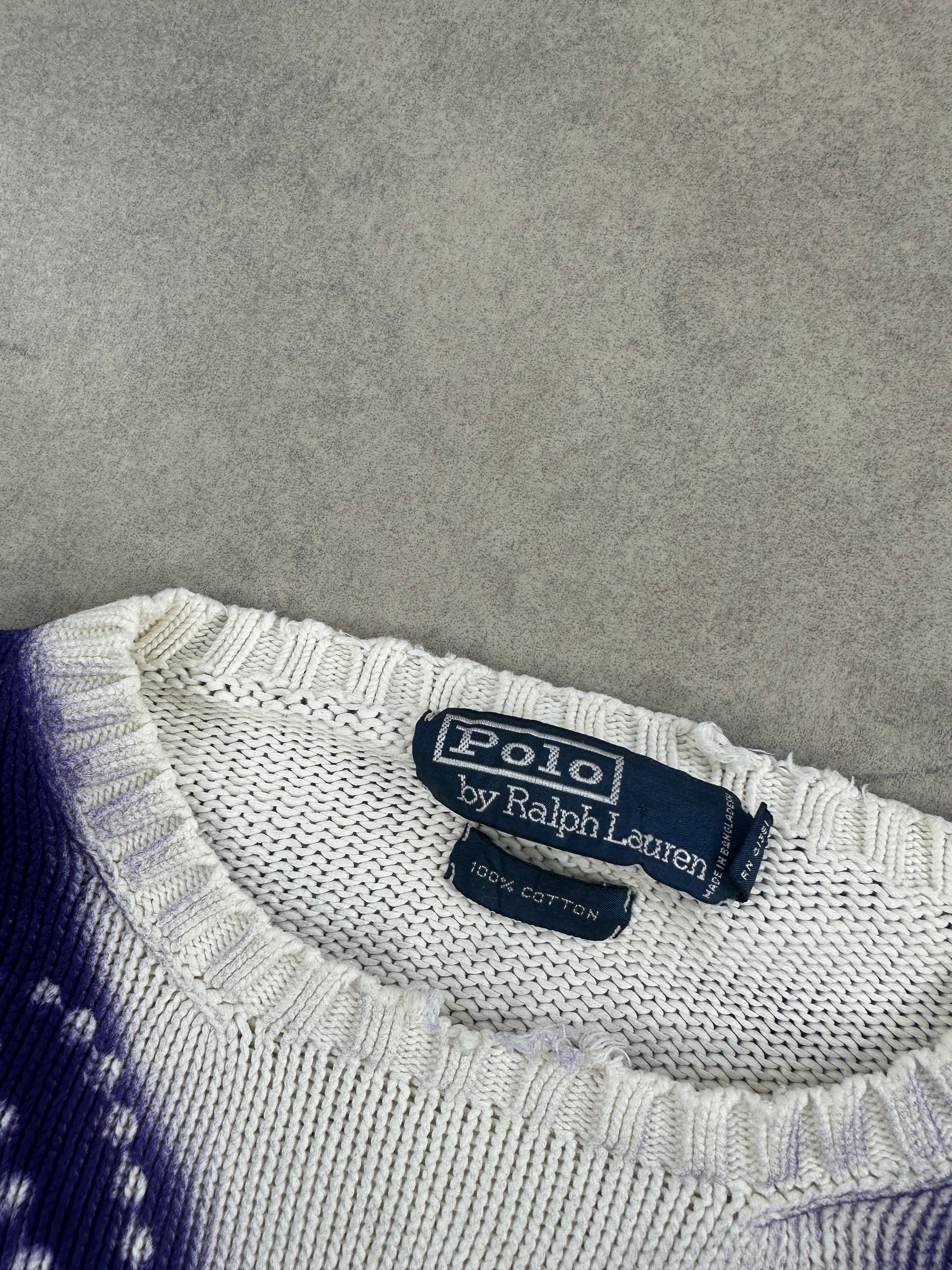 Polo Ralph Lauren knitted sweater custom Y2K 00’s (XL)