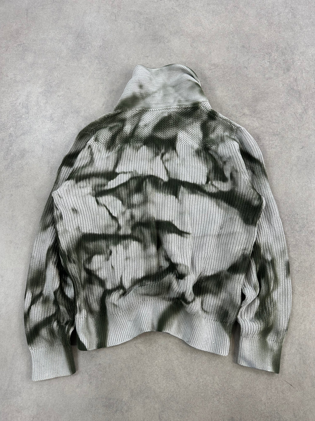 Asymmetrical knitted sweater custom y2k (M)