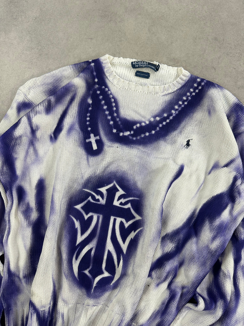Polo Ralph Lauren knitted sweater custom Y2K 00’s (XL)