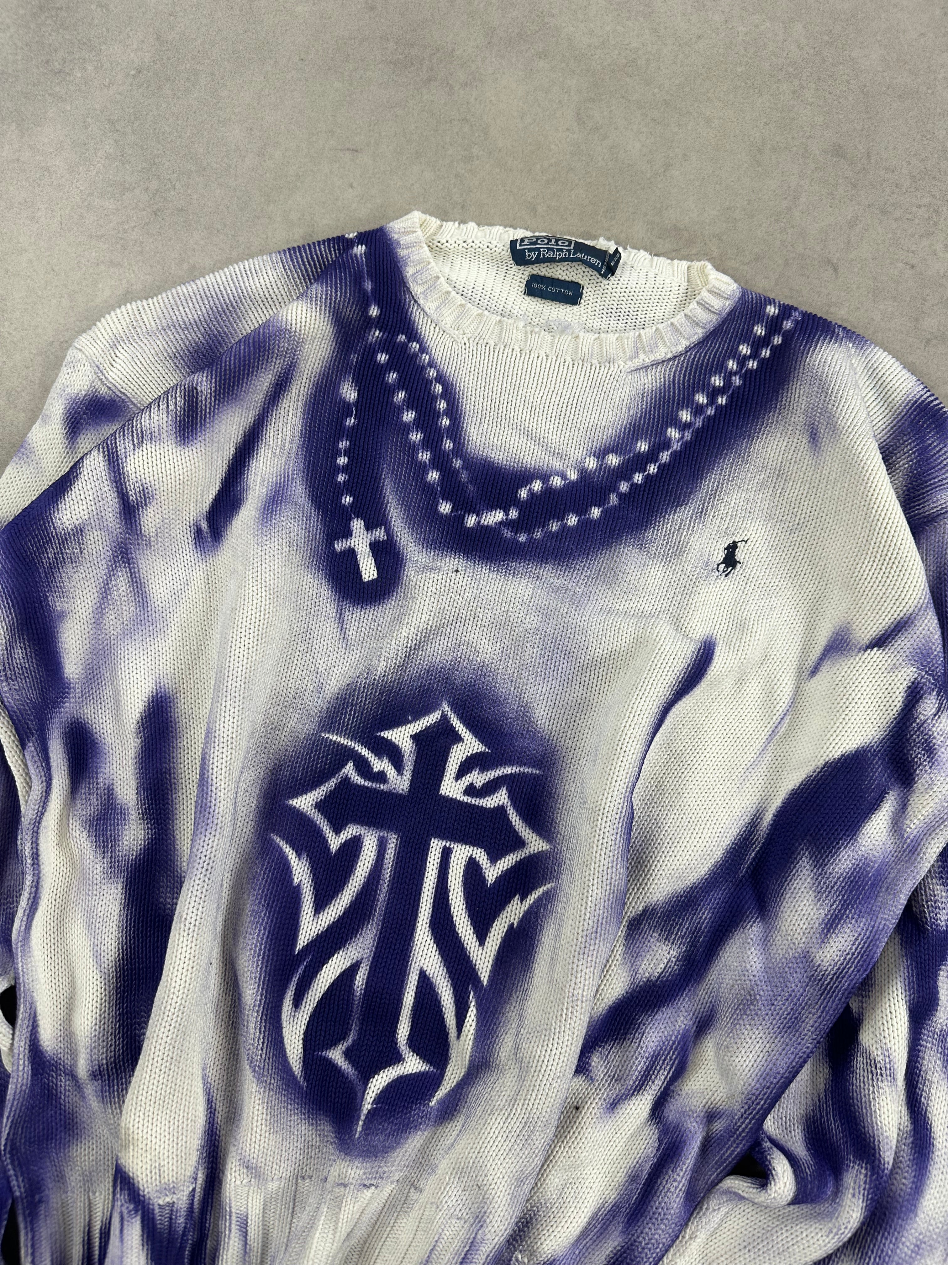 Polo Ralph Lauren knitted sweater custom Y2K 00’s (XL)