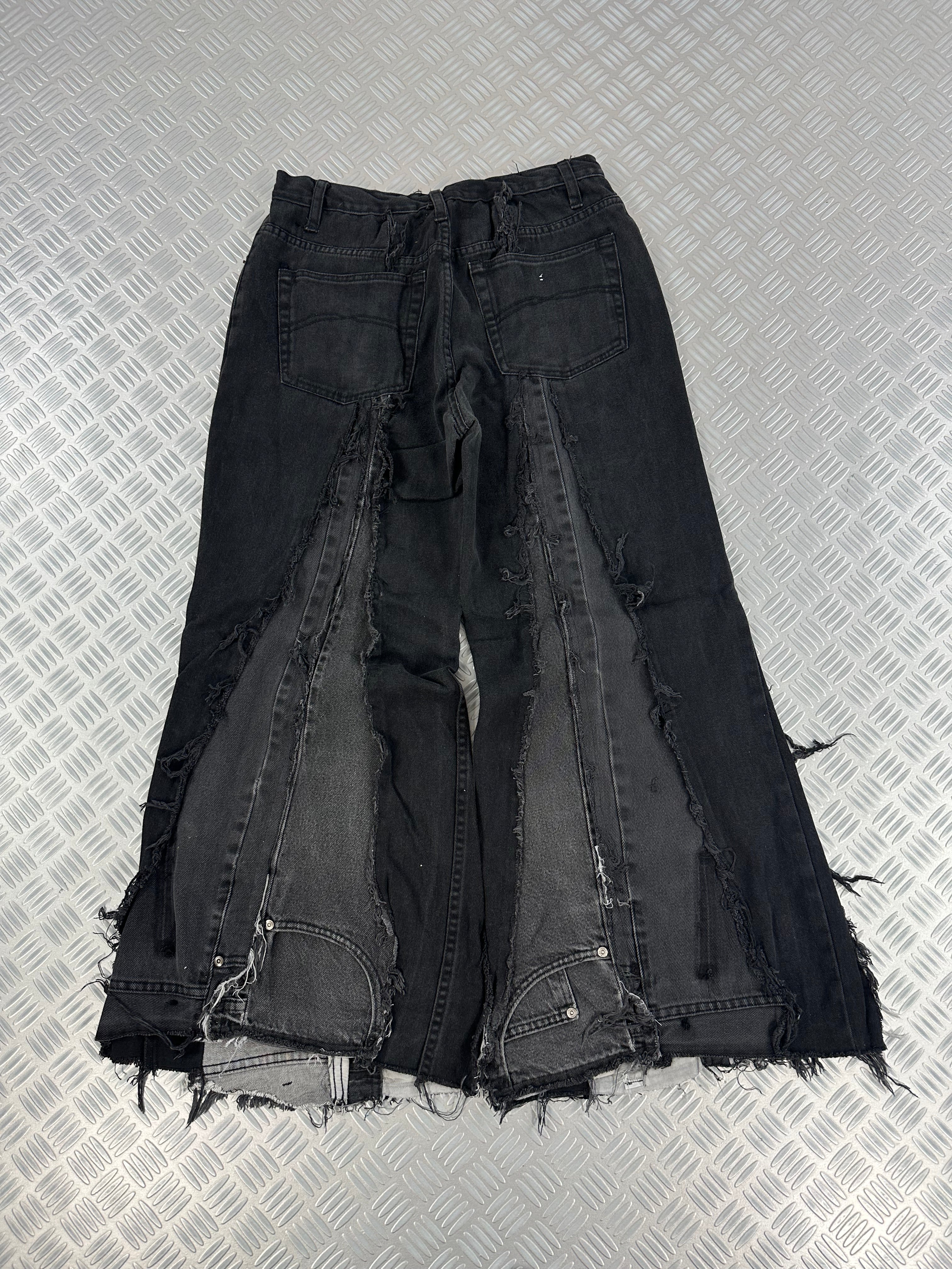 Super baggy jeans handmade patchwork upcycled