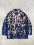 Vintage Knitted Y2k Full Zip Up Bleached Jacket (M)