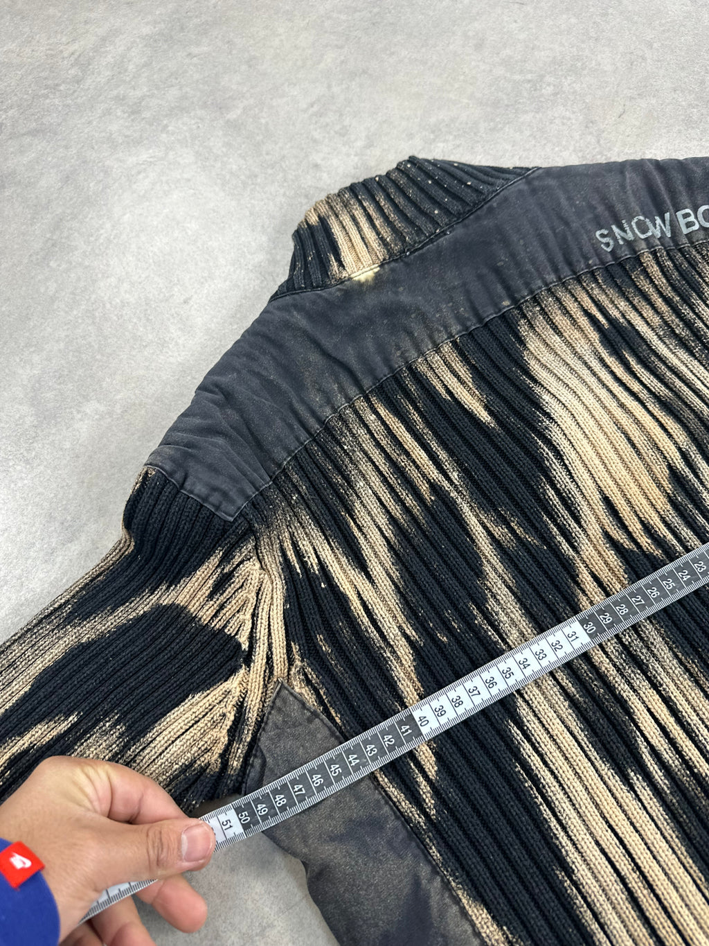 Asymmetrical knitted sweater vintage y2k custom (L)