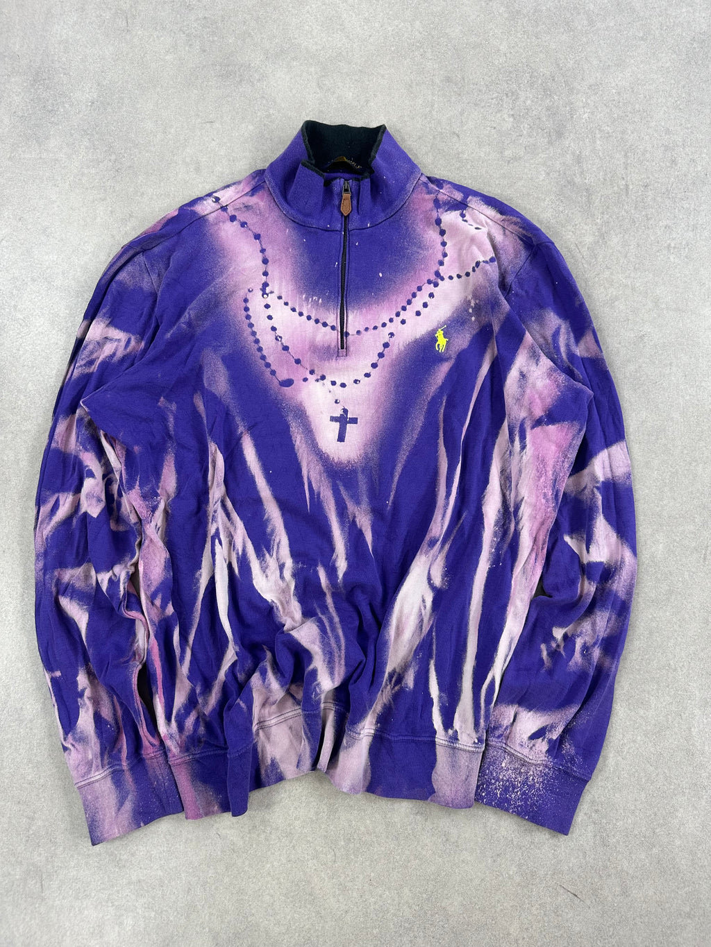 Polo Ralph Lauren mid zip custom sweater 00’s (L)