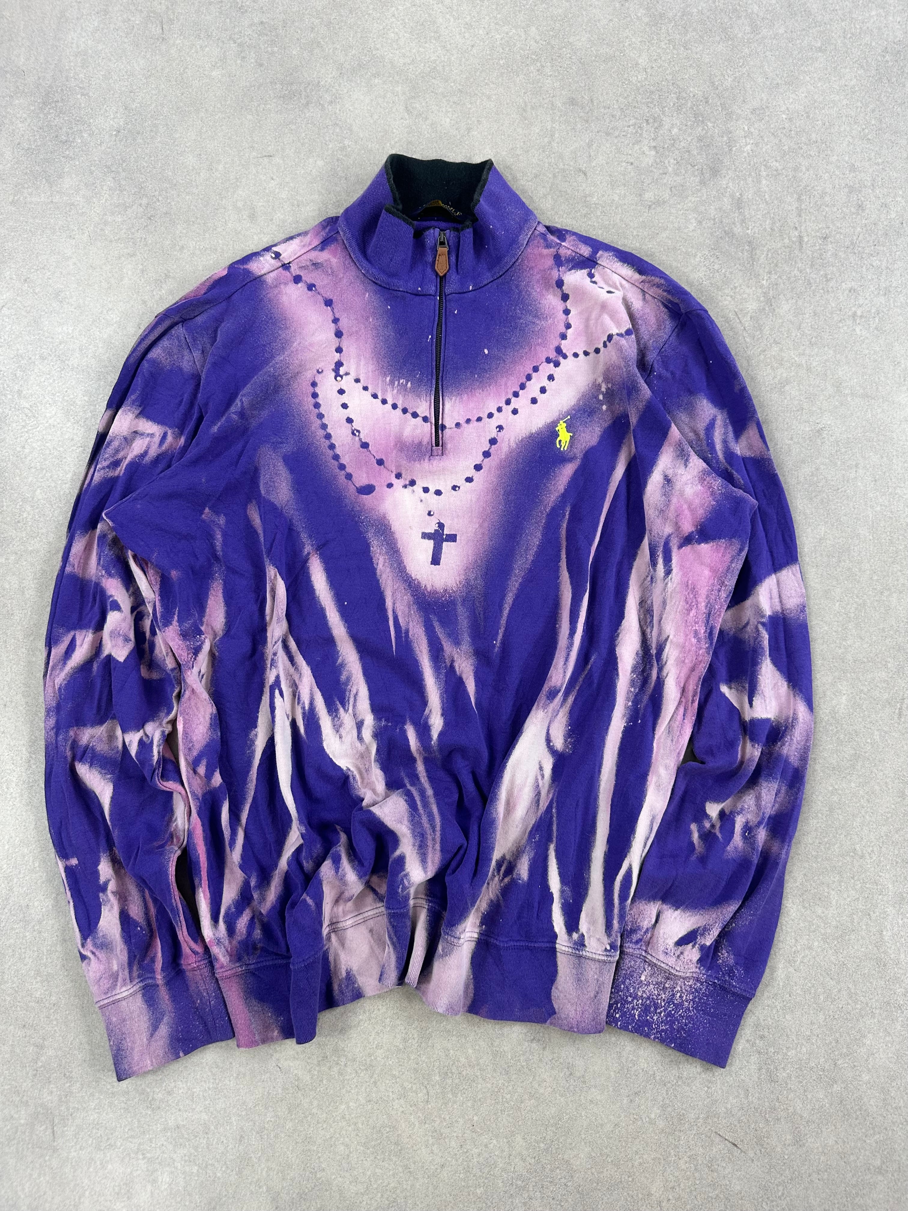 Polo Ralph Lauren mid zip custom sweater 00’s (L)