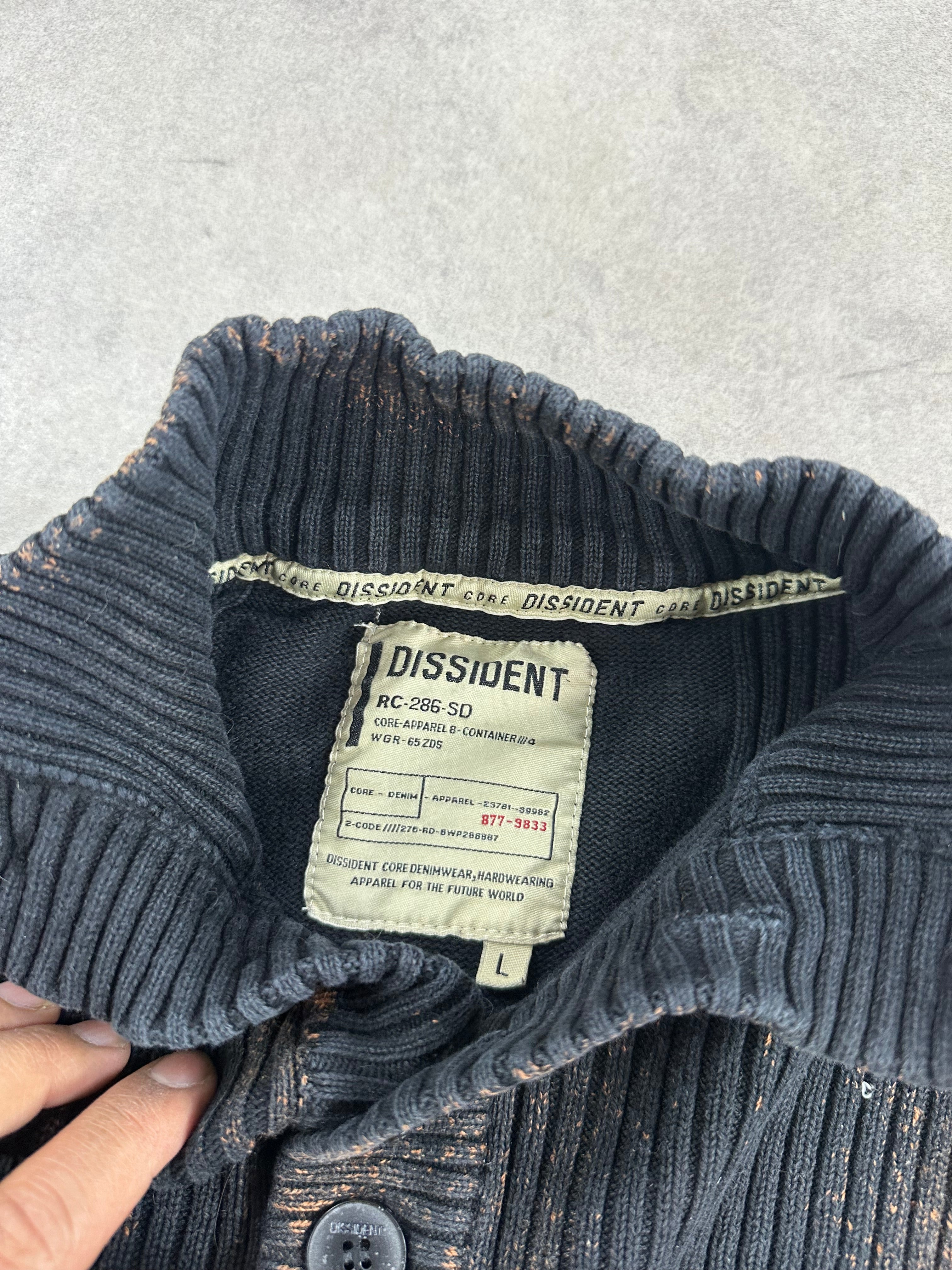 Mid zip custom sweater y2k (L)
