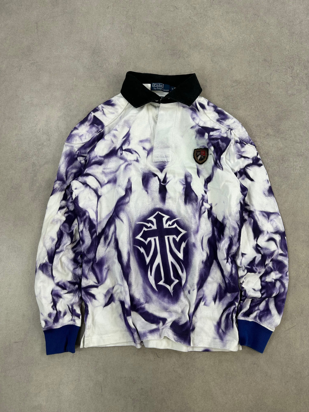Vintage Polo Ralph Lauren Y2k Longsleeve Polo custom (M)