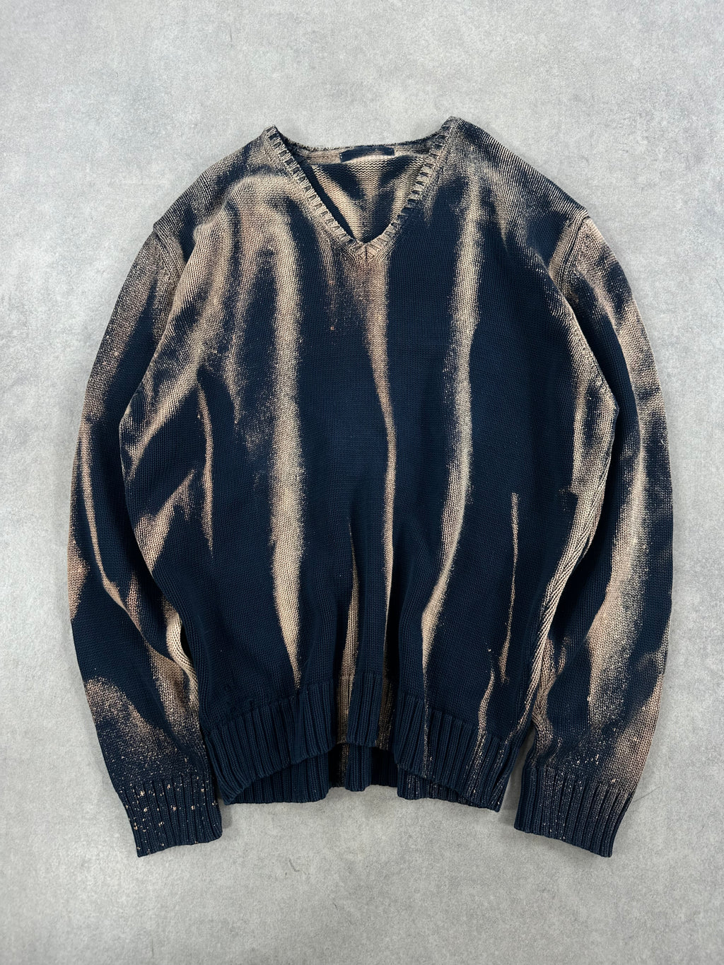 Vintage knitted sweater custom y2k (XL)