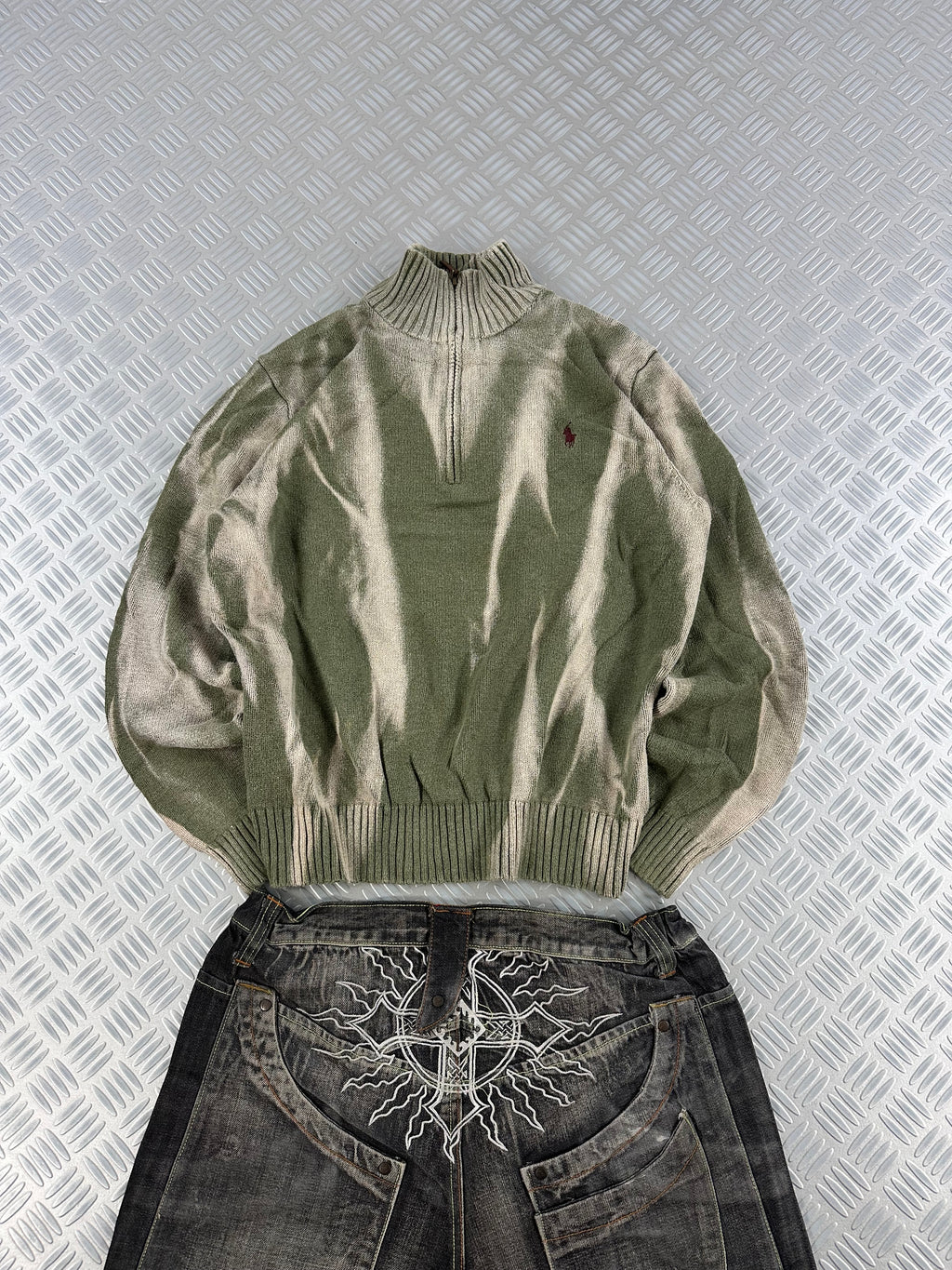 Polo Ralph Lauren mid zip sweater handmade (M)