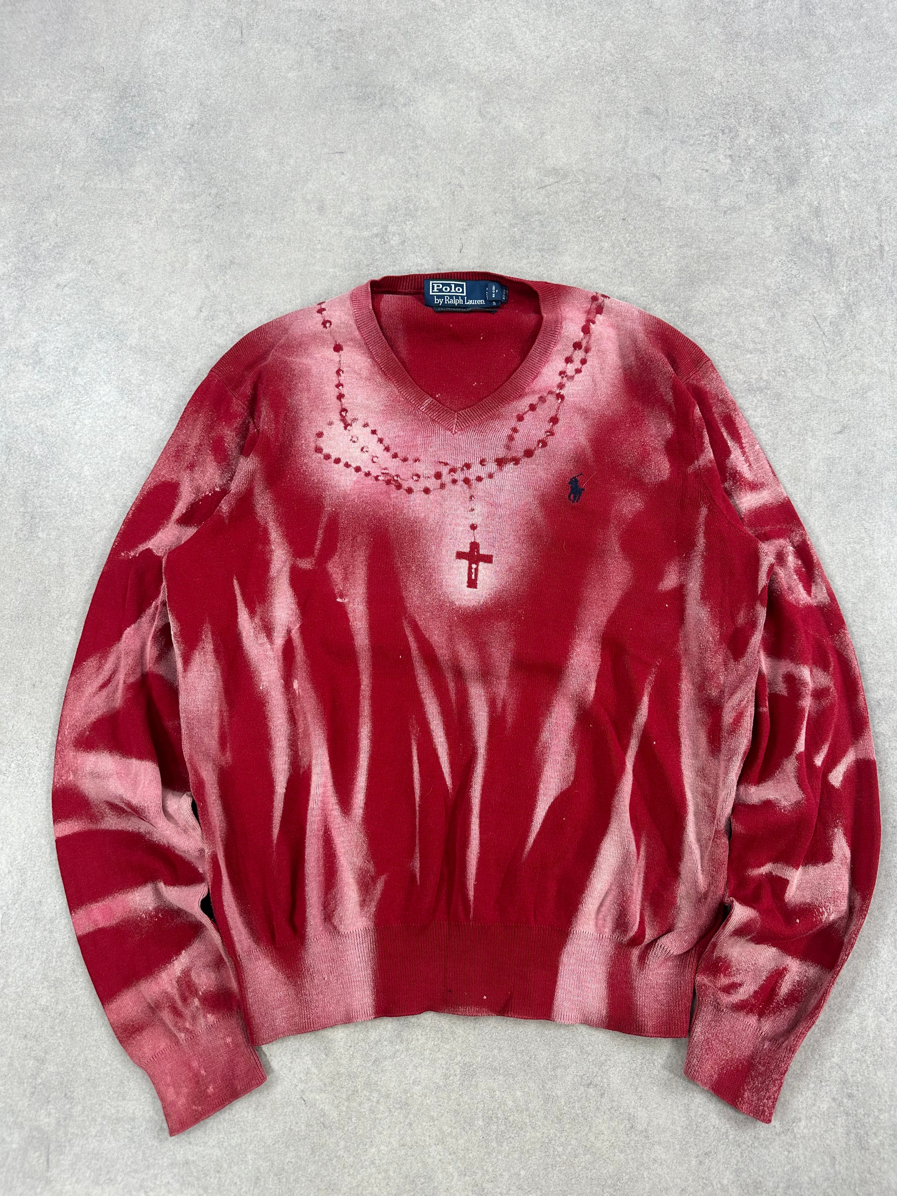 Polo Ralph Lauren sweater custom y2k 00’s (S)
