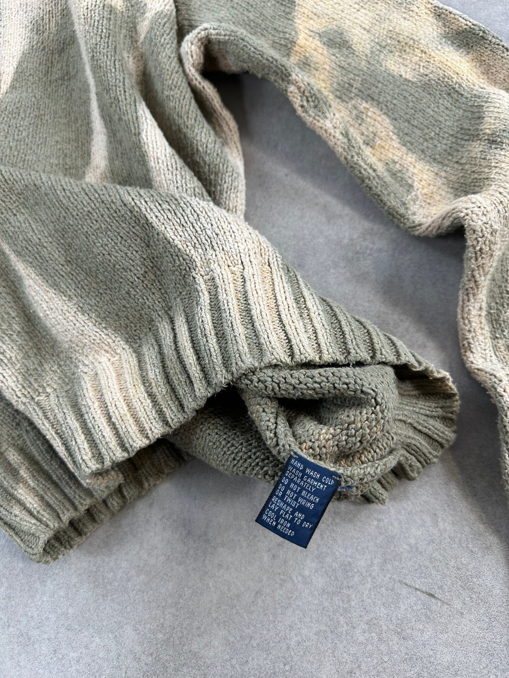 Vintage Polo Ralph Lauren Knitted Y2k Bleached Sweater (L) boxy fit