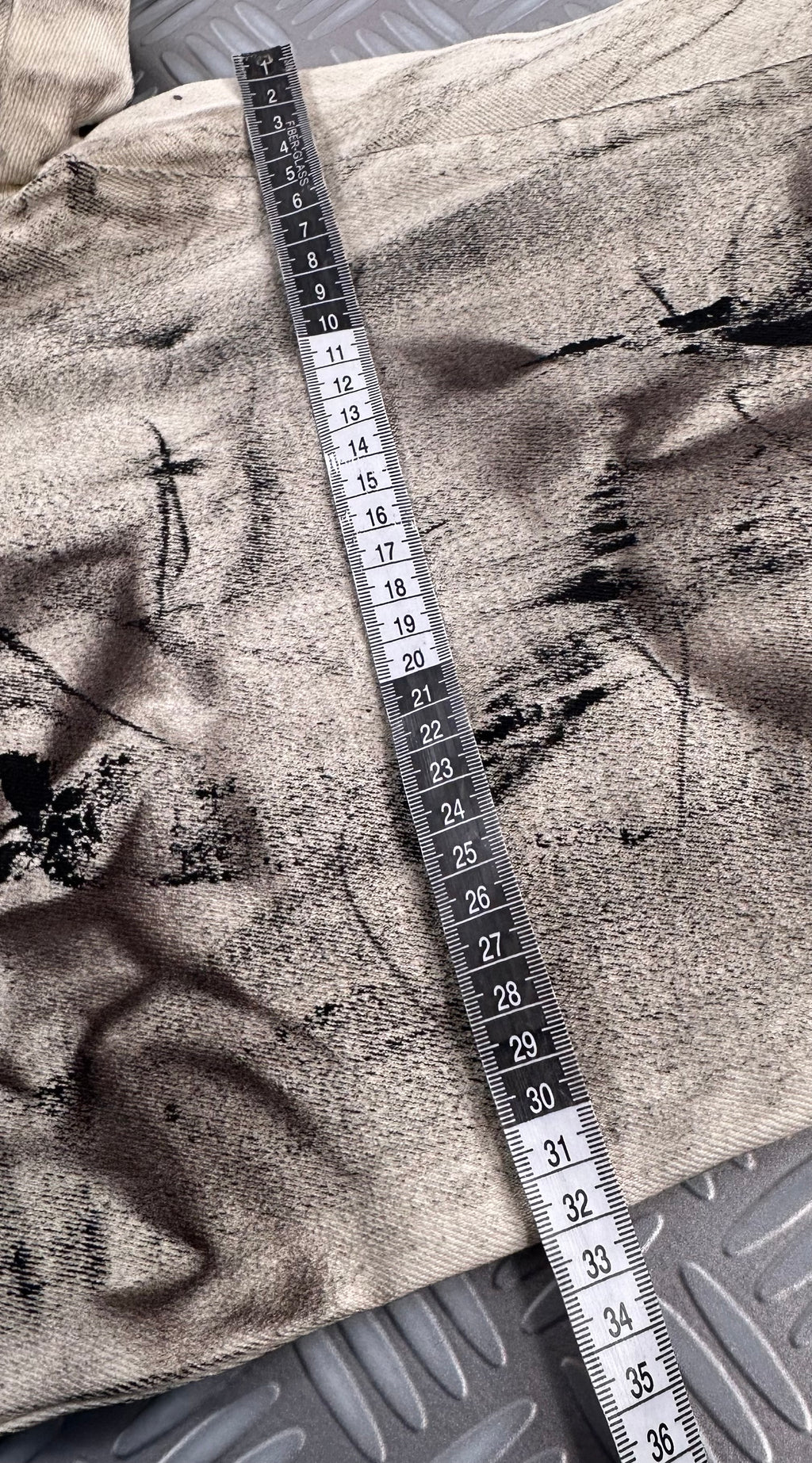 Vintage denim jeans custom y2k disstresed (L)