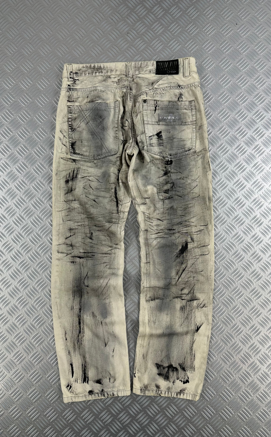 Vintage custom jeans faded y2k (L)