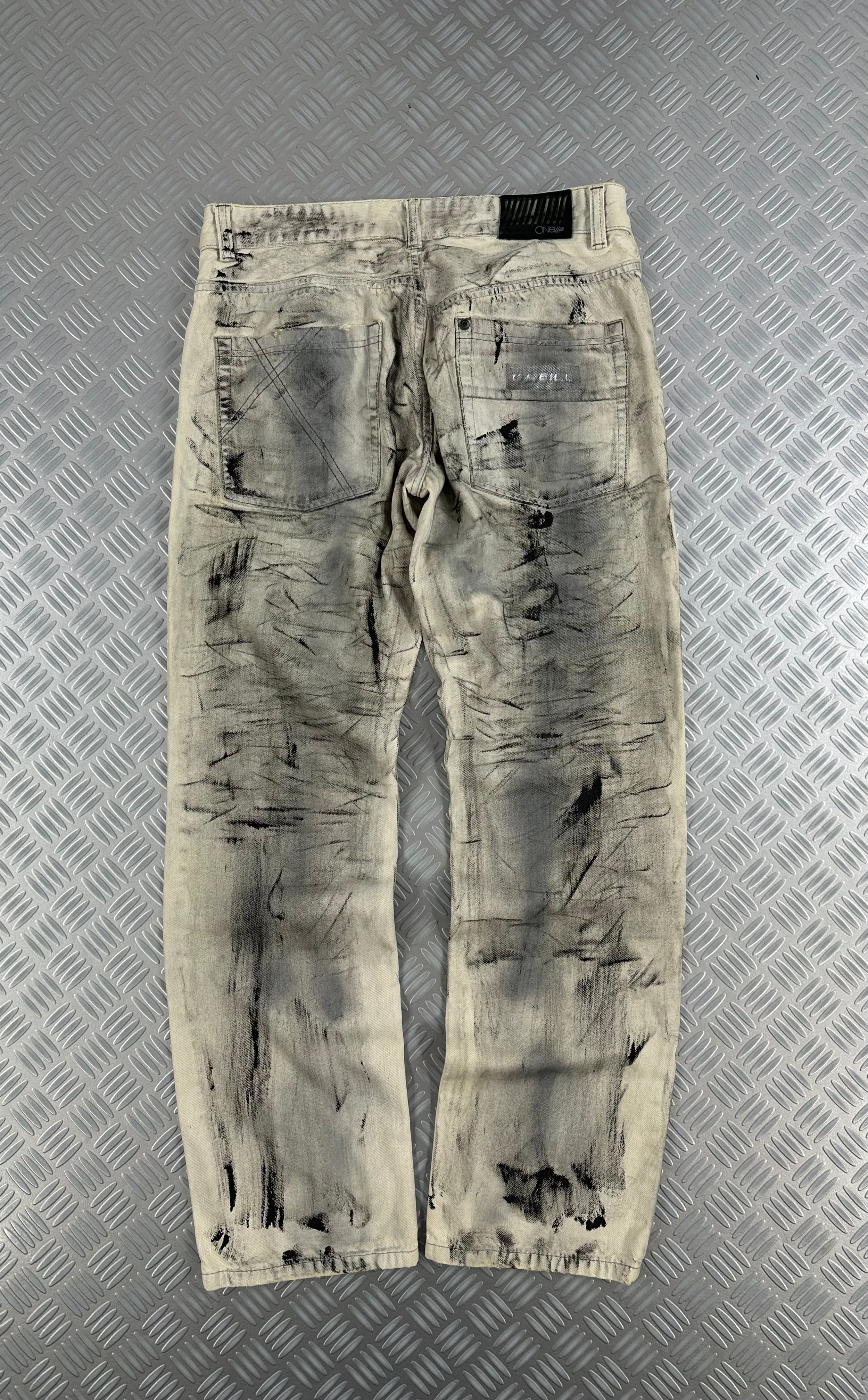 Vintage custom jeans faded y2k (L)