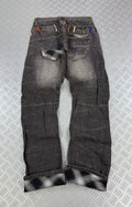 Double waist Japanese y2k jeans vintage (M)