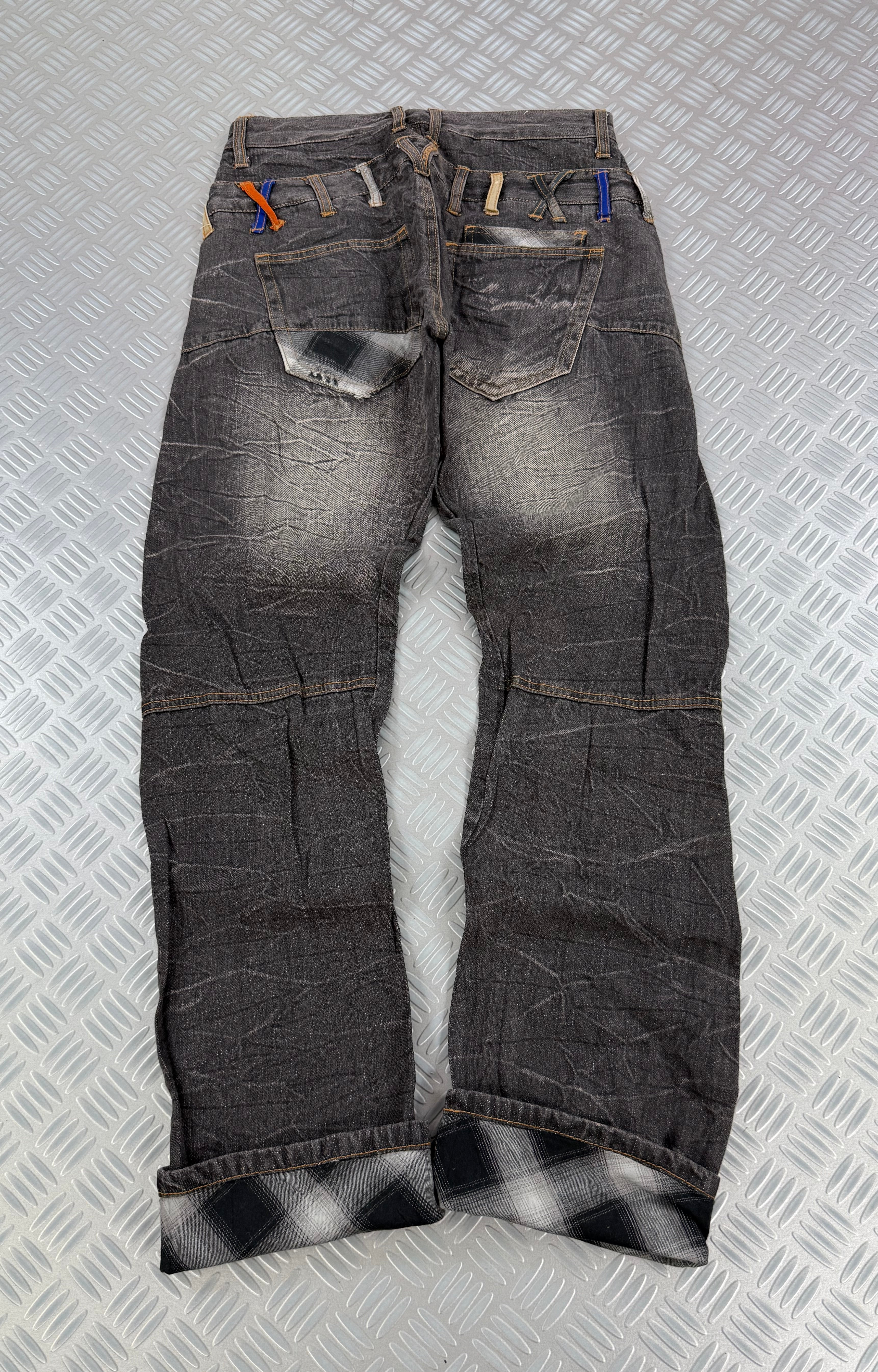 Double waist Japanese y2k jeans vintage (M)