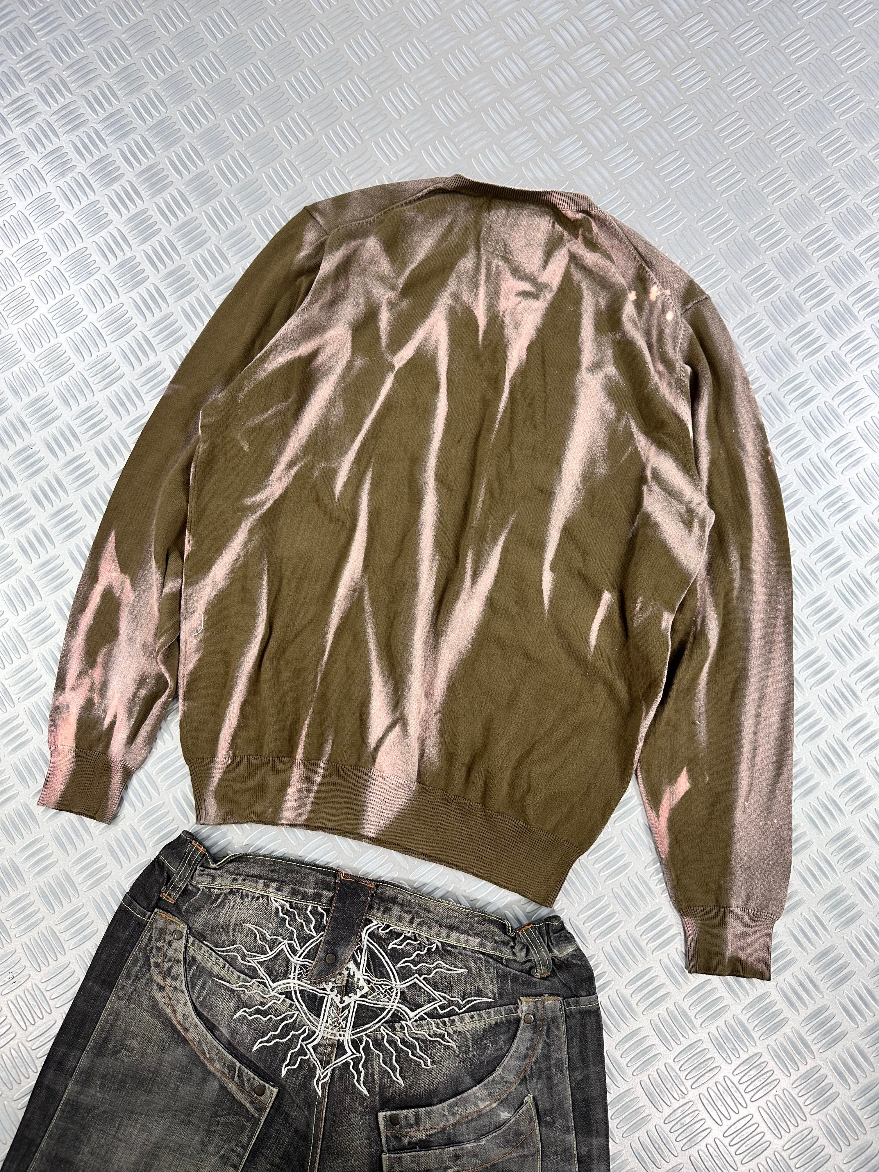 Vintage knitted sweater handmade (L)