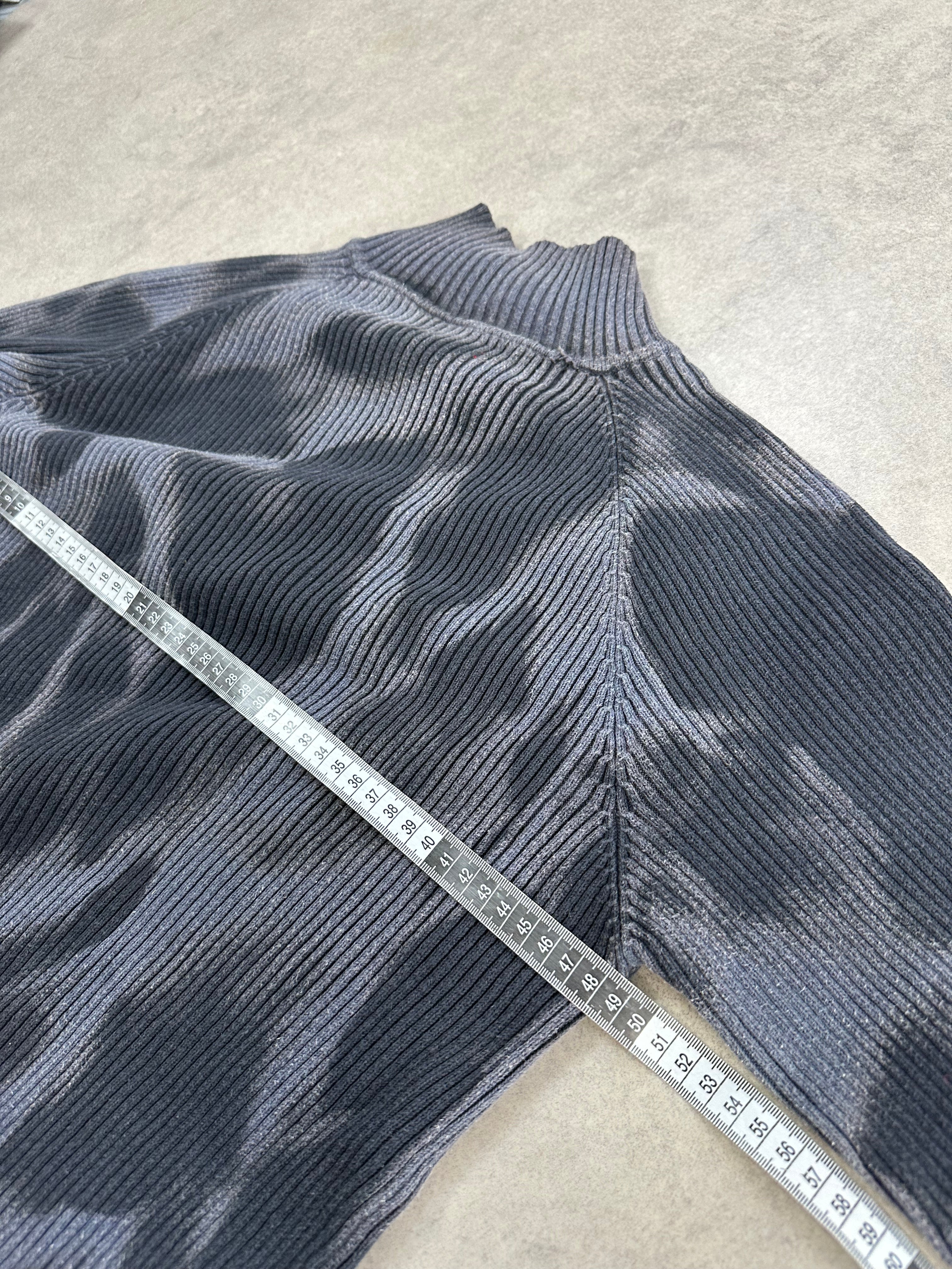 Vintage Knitted Y2k asymetrical Sweater custom (M)