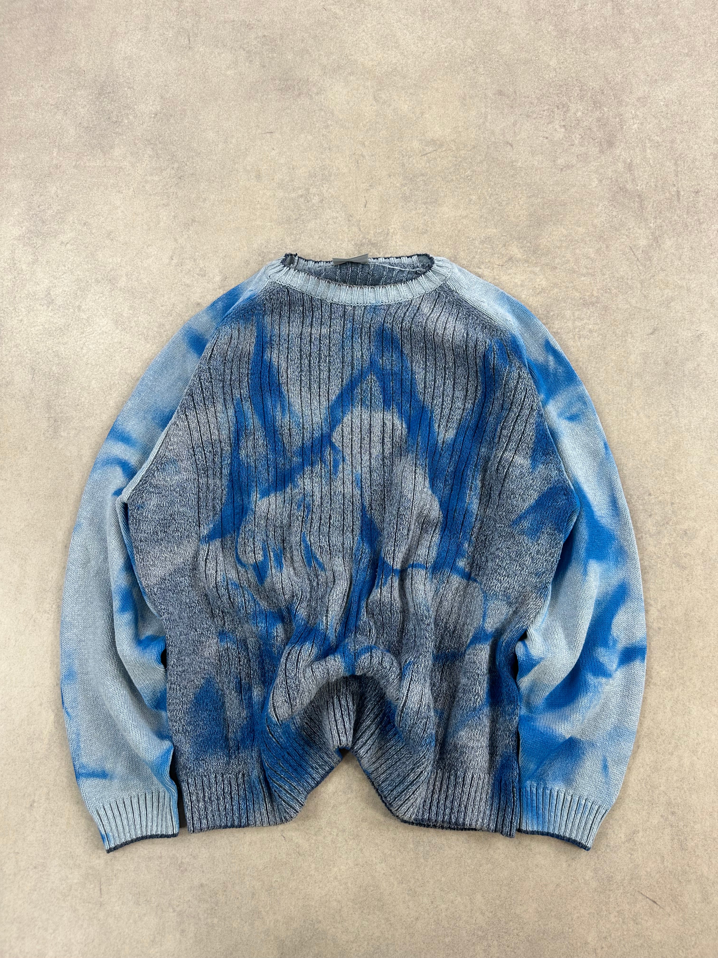 Custom knitted sweater y2k oversized (L)