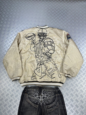 Vintage bomber jacket veezo wear embroidered (XL)