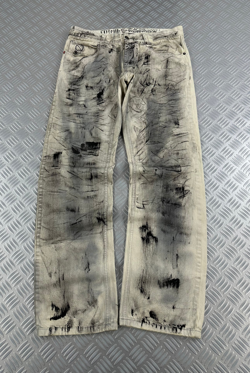 Vintage custom jeans faded y2k (L)