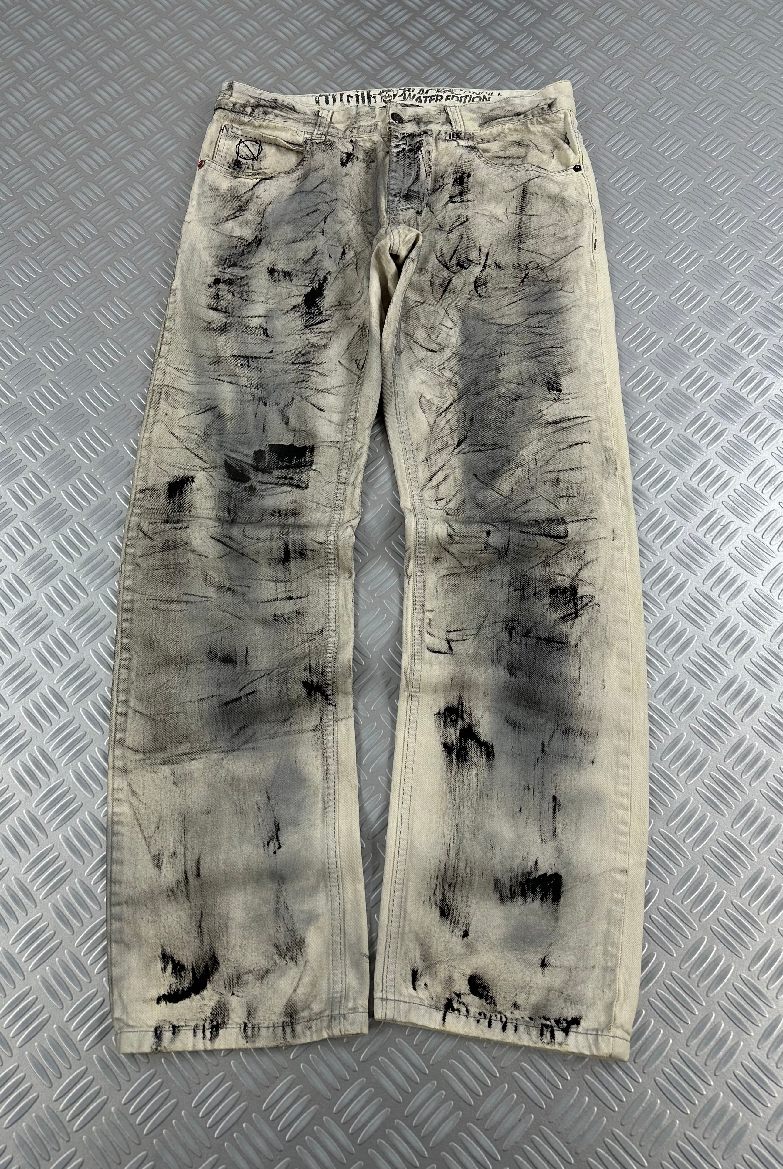 Vintage custom jeans faded y2k (L)