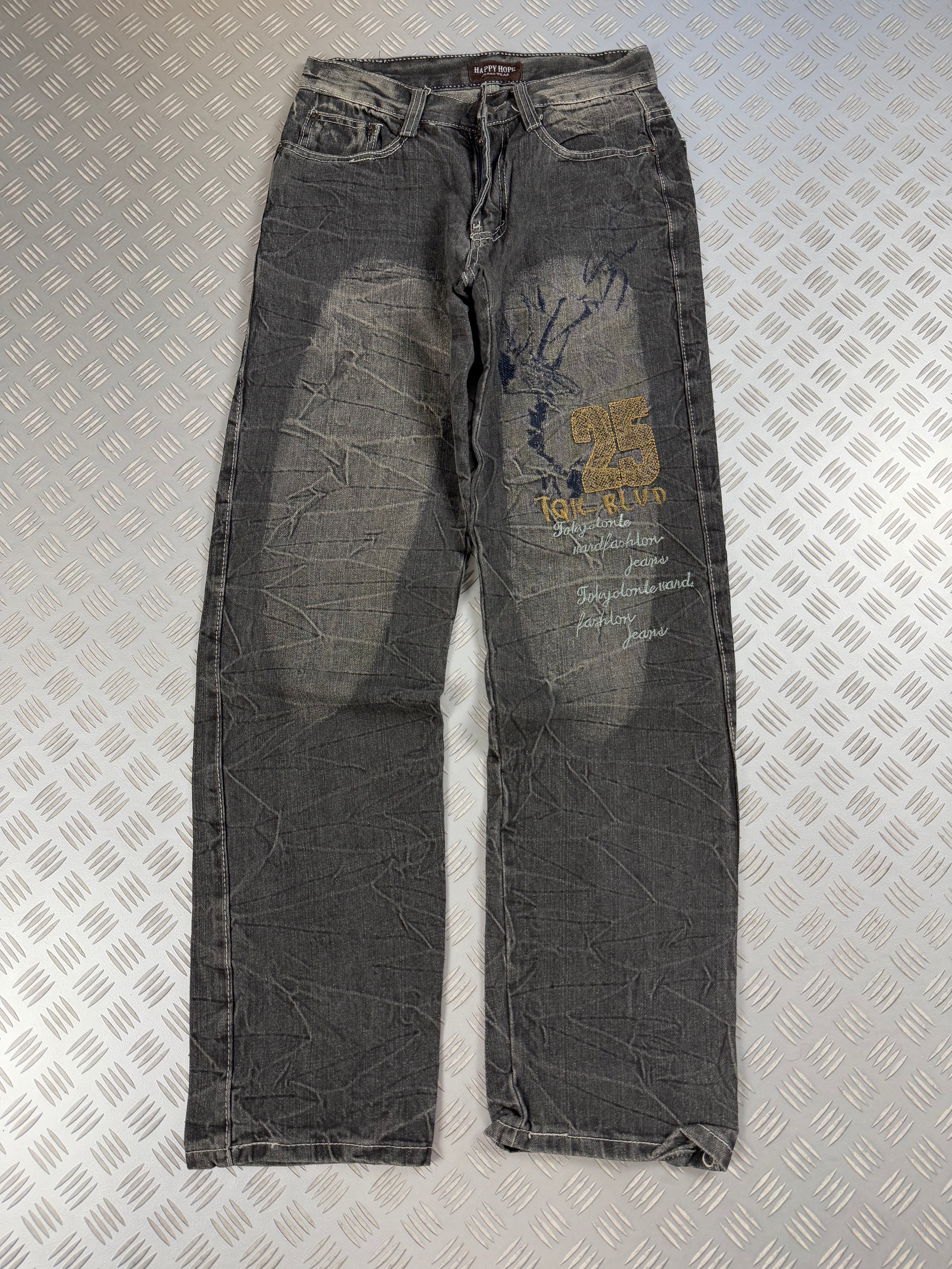 Vintage Tribal y2k Japanese Jeans (36)