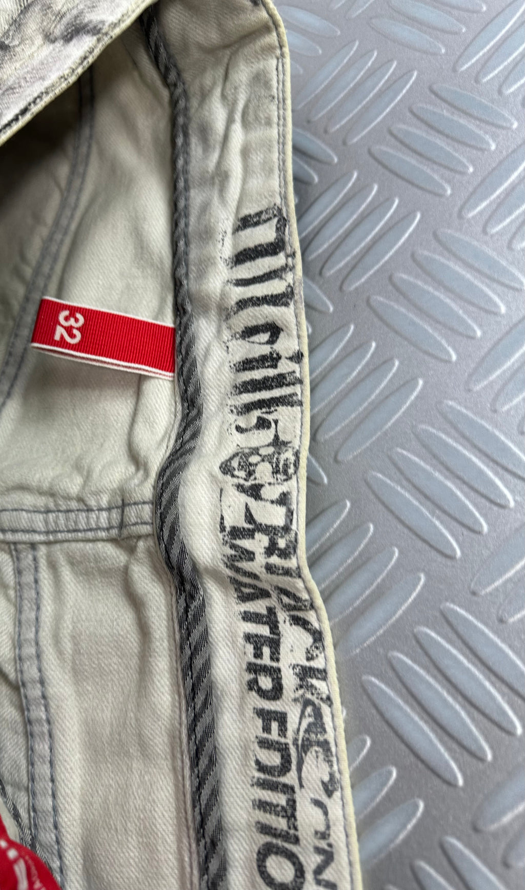 Vintage custom jeans faded y2k (L)