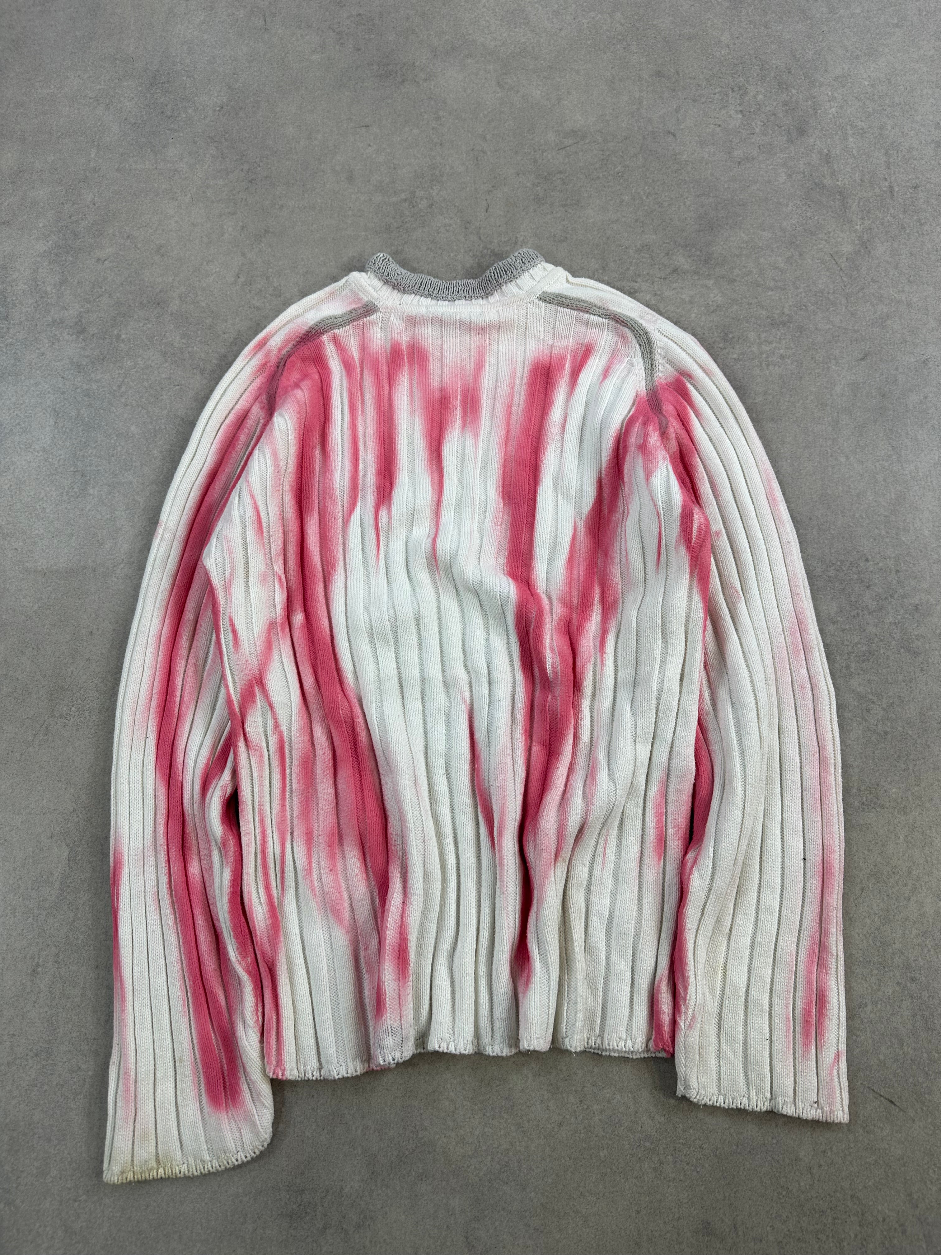 Y2K custom knitted sweater (M)