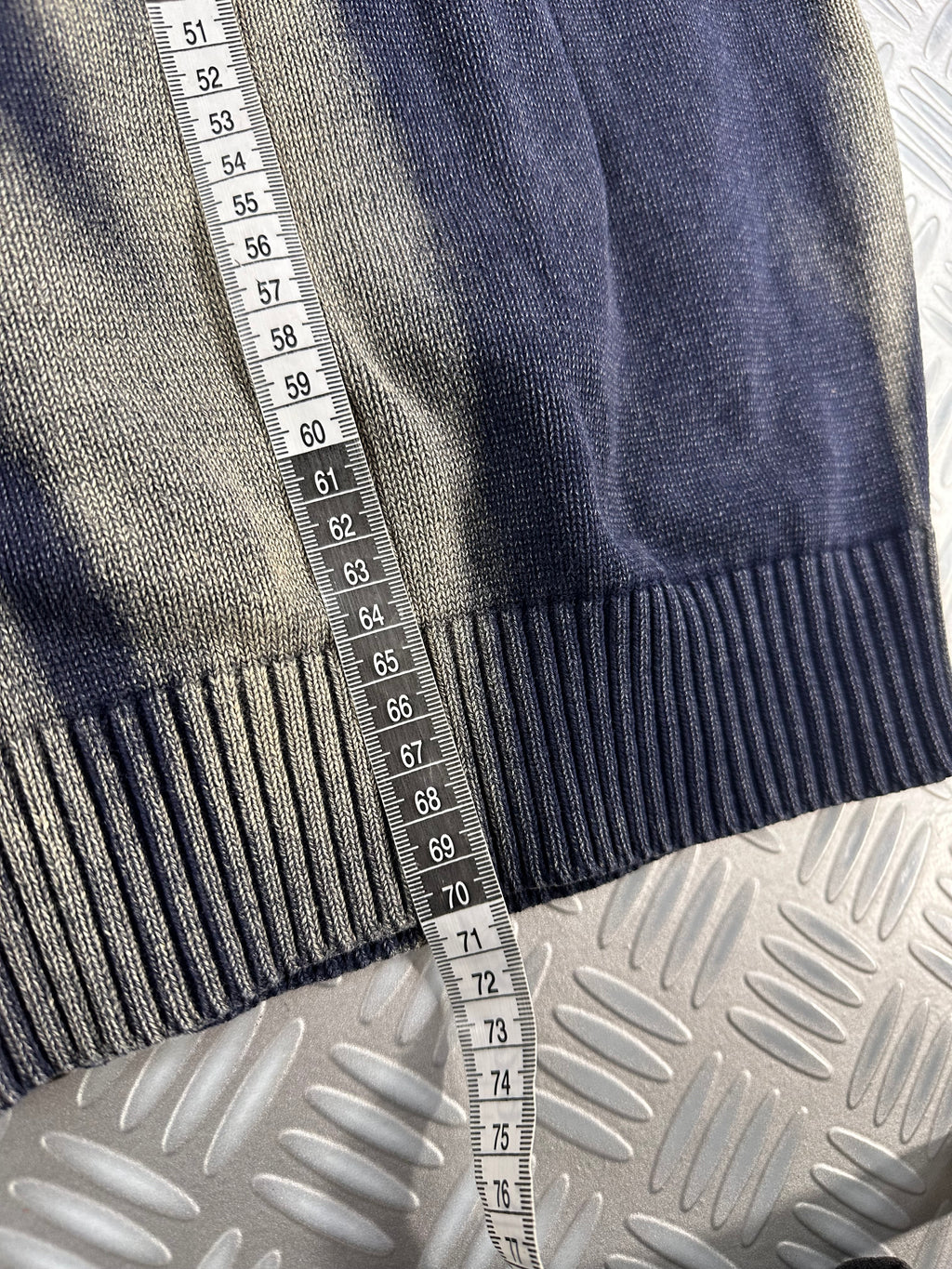 Full zip knitted sweater custom y2k (XL)