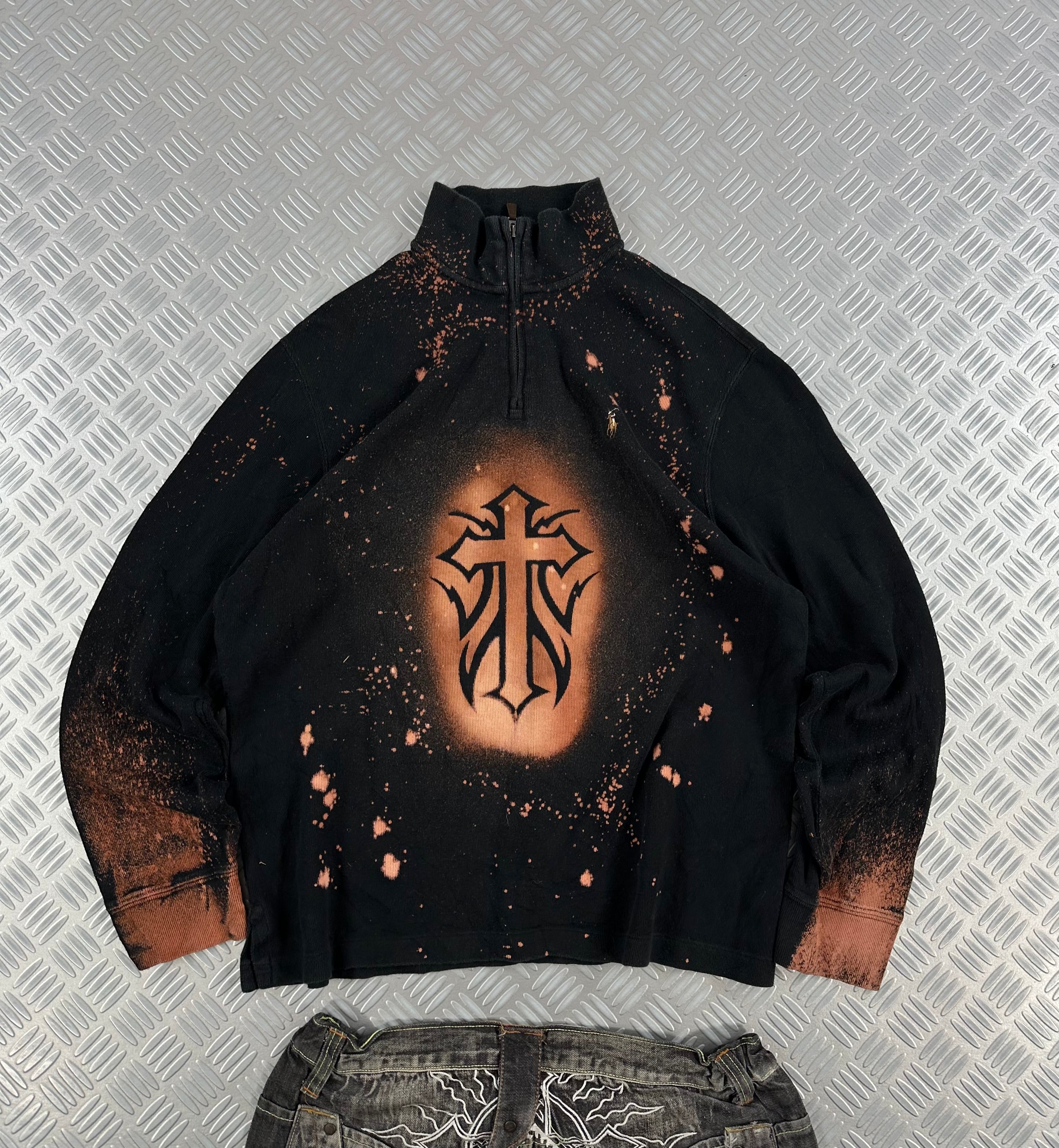 polo Ralph Lauren knitted sweater vintage custom y2k (M)