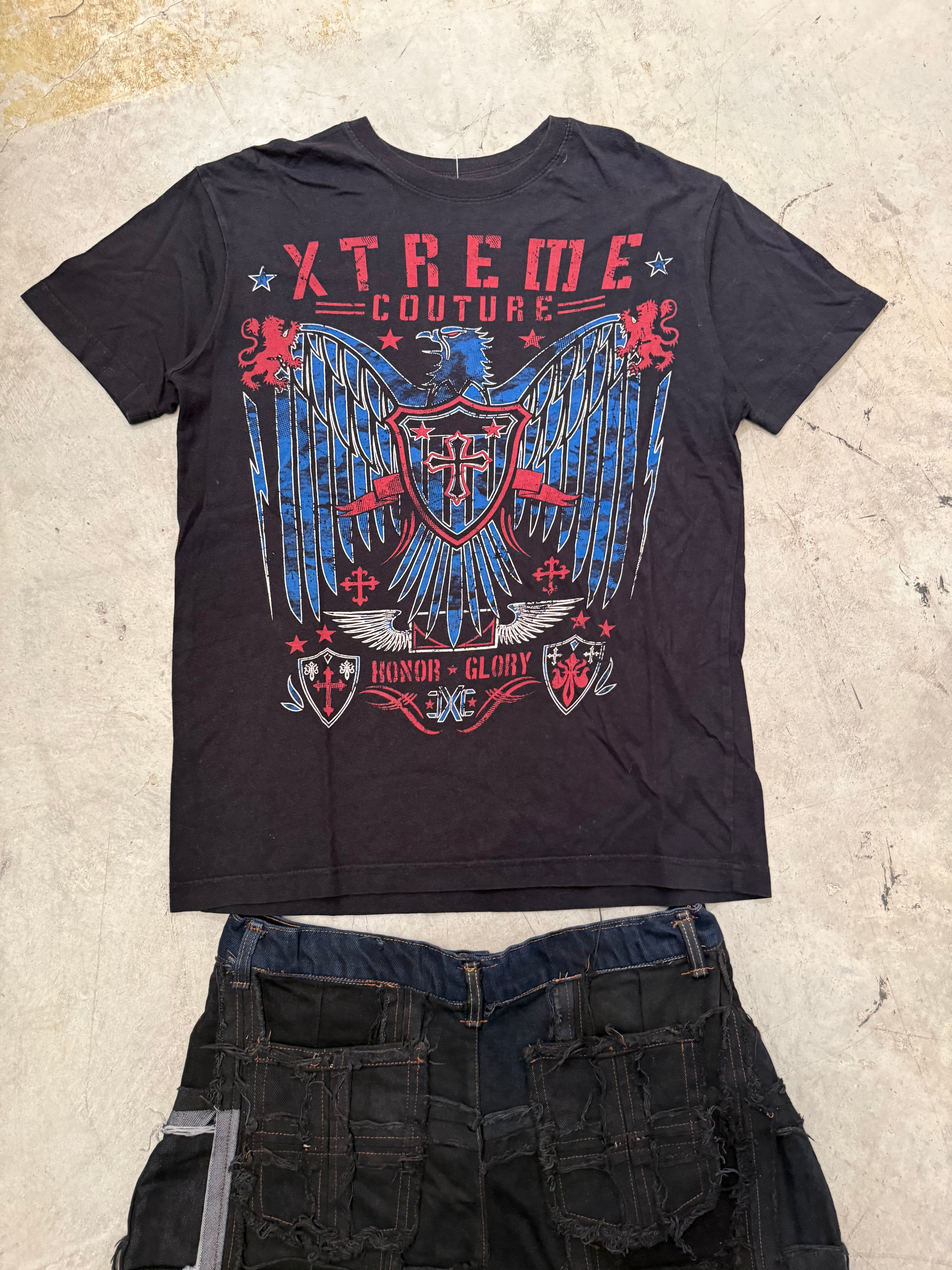 Vintage Y2k Affliction style Xtreme Couture T-Shirt (M)