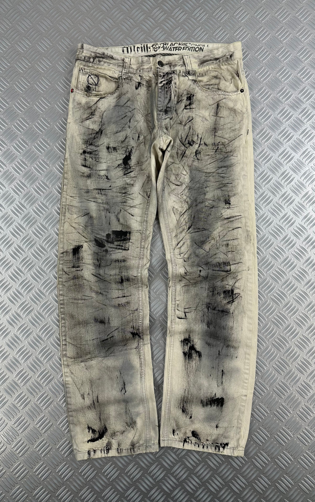 Vintage custom jeans faded y2k (L)