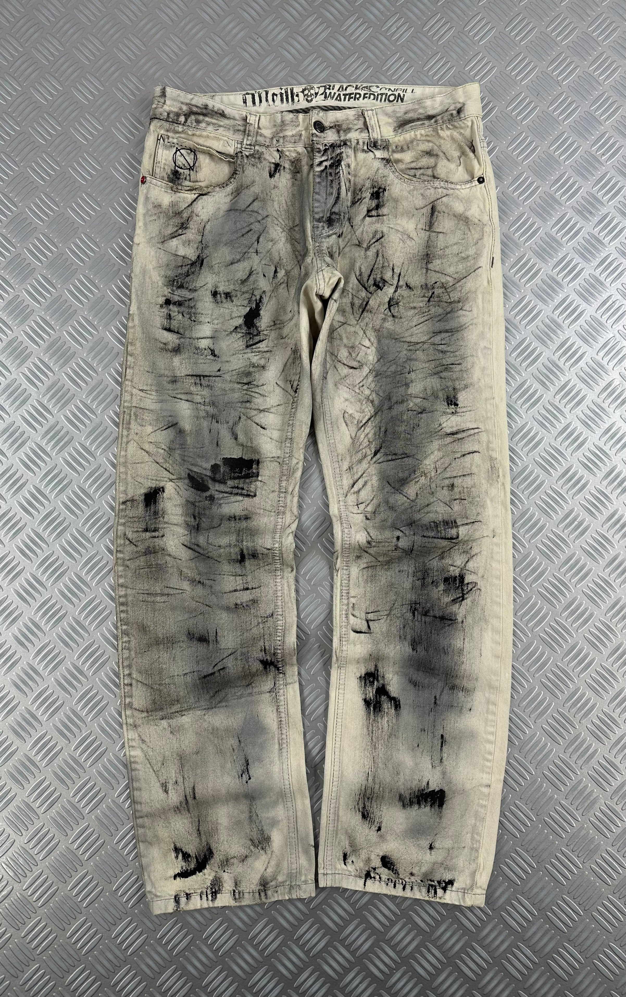 Vintage custom jeans faded y2k (L)