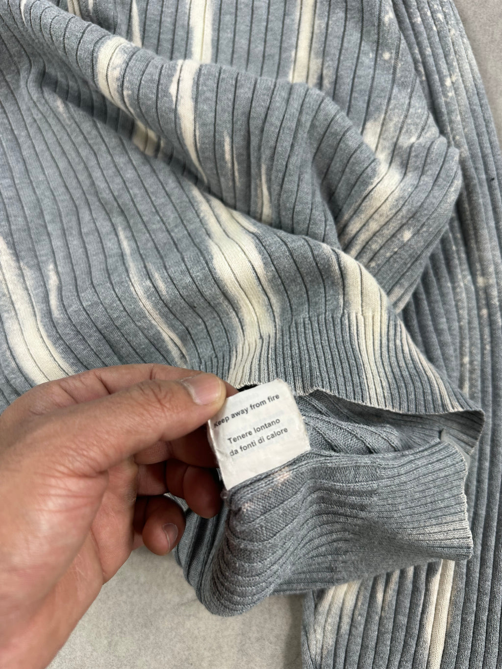 Calvin Klein mid zip knitted sweater custom Y2K (XL)