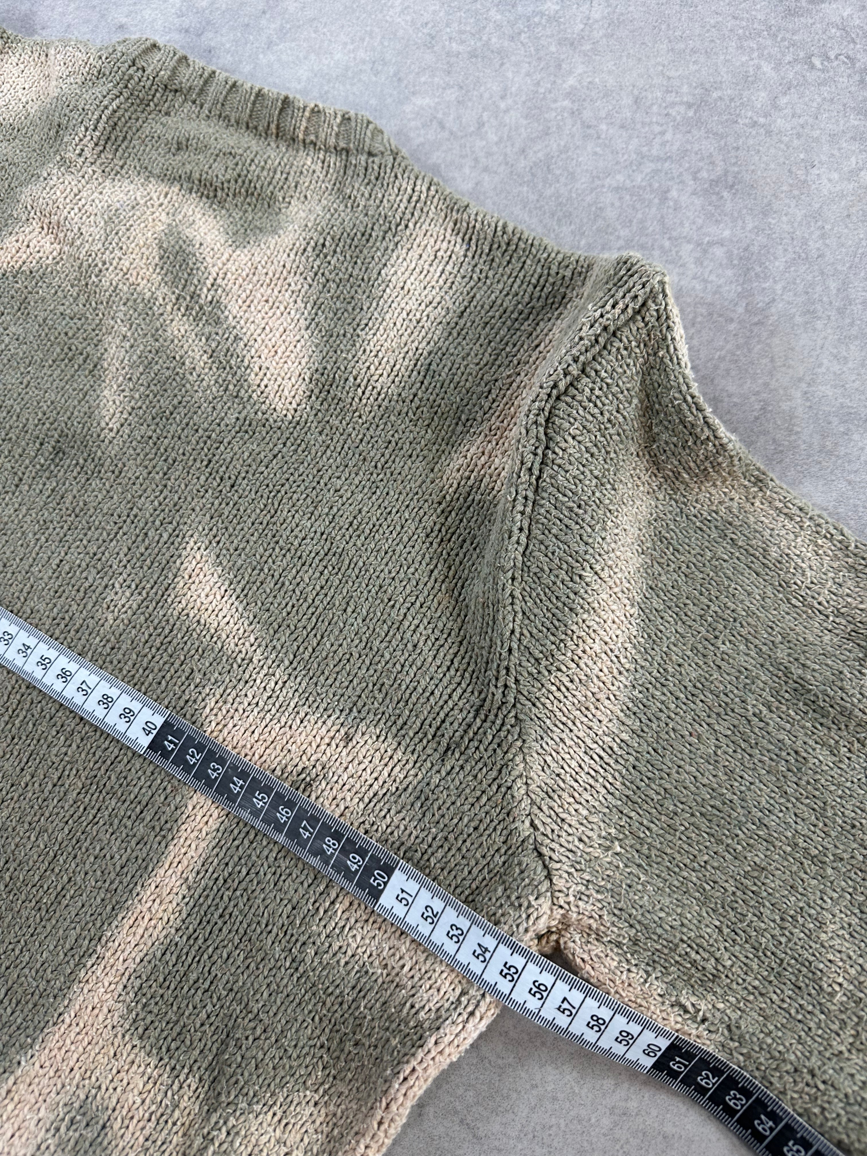 Vintage Polo Ralph Lauren Knitted Y2k Bleached Sweater (L) boxy fit