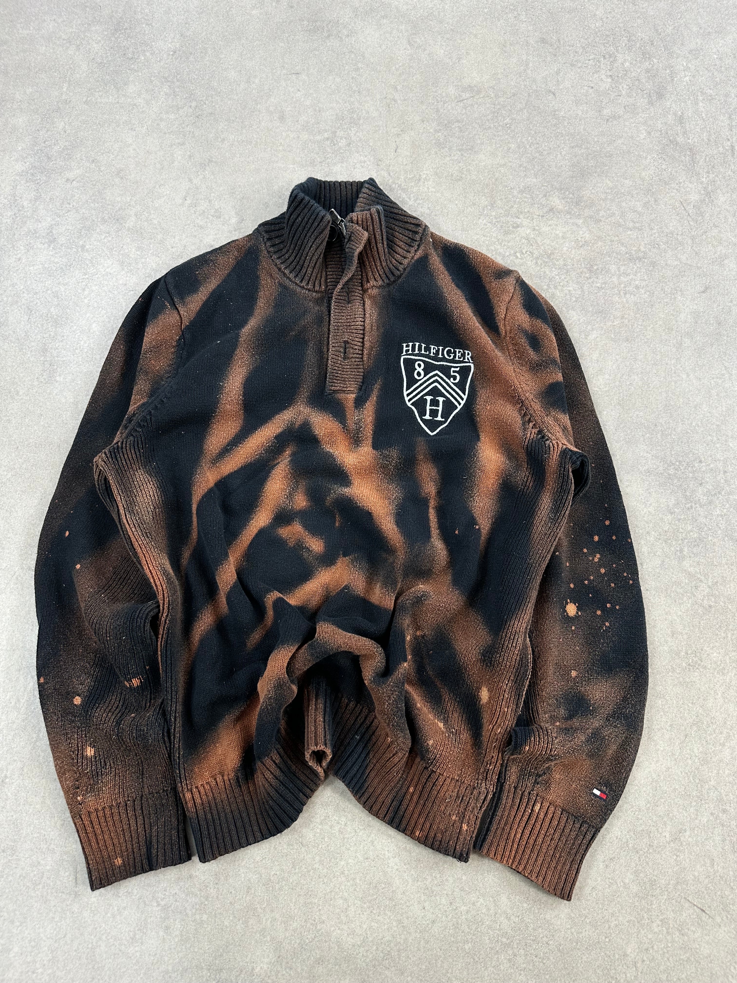 Vintage Tommy Hilfiger Y2k Knitted Bleached Sweater (S)