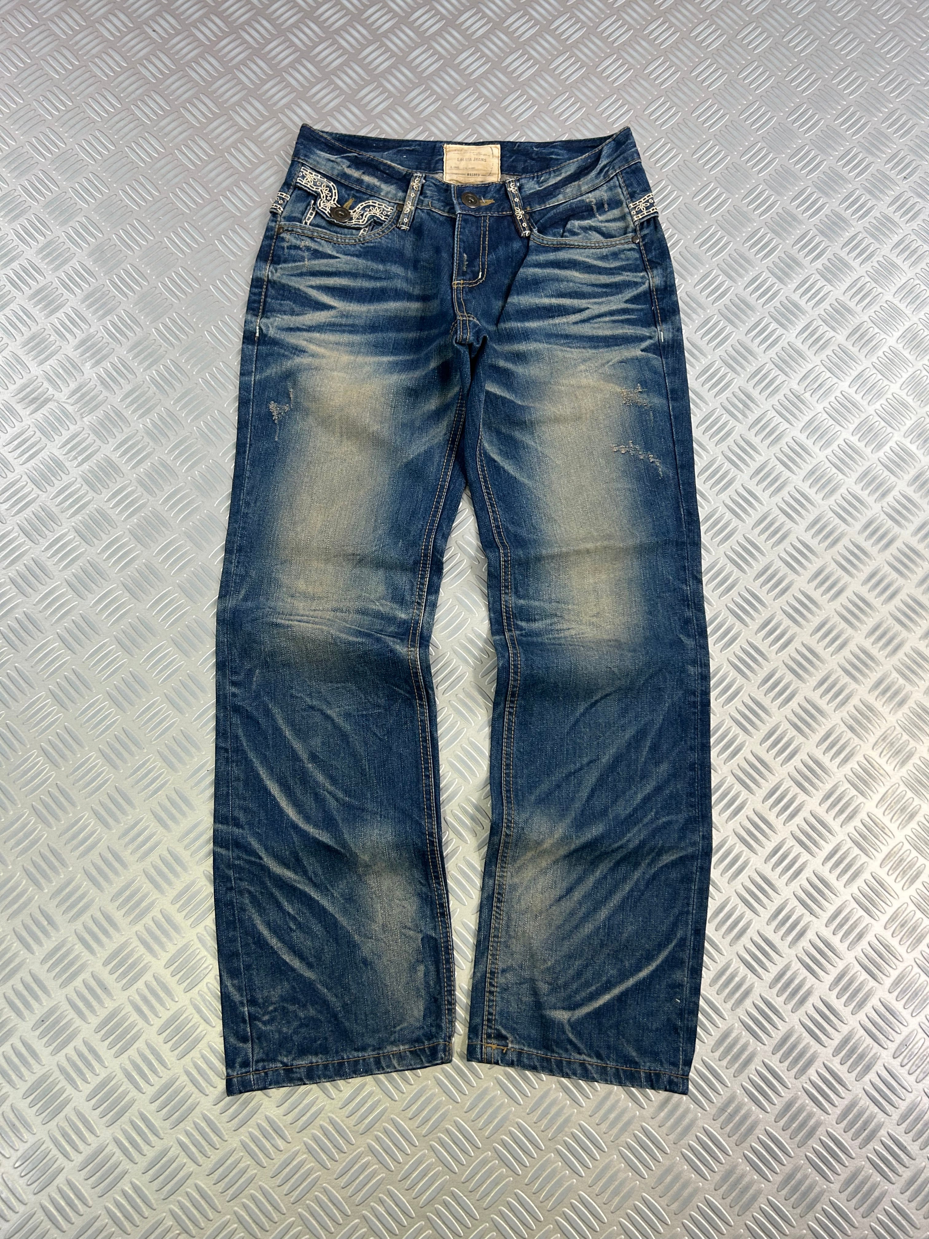 Vintage Faded Tribal Y2K Jeans 90s