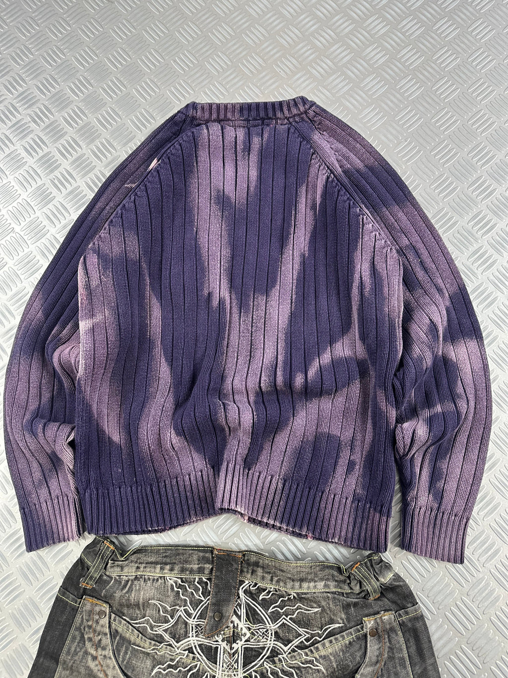 Handmade knitted sweater vintage (L)