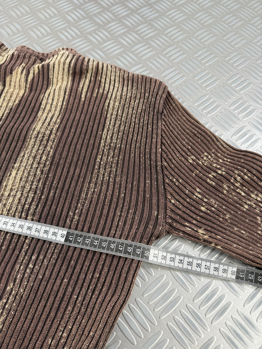 Vintage Y2k Knitted Bleached Sweater (S)