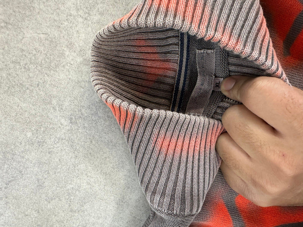 Knitted sweater mid zip y2k 00’s (XL)