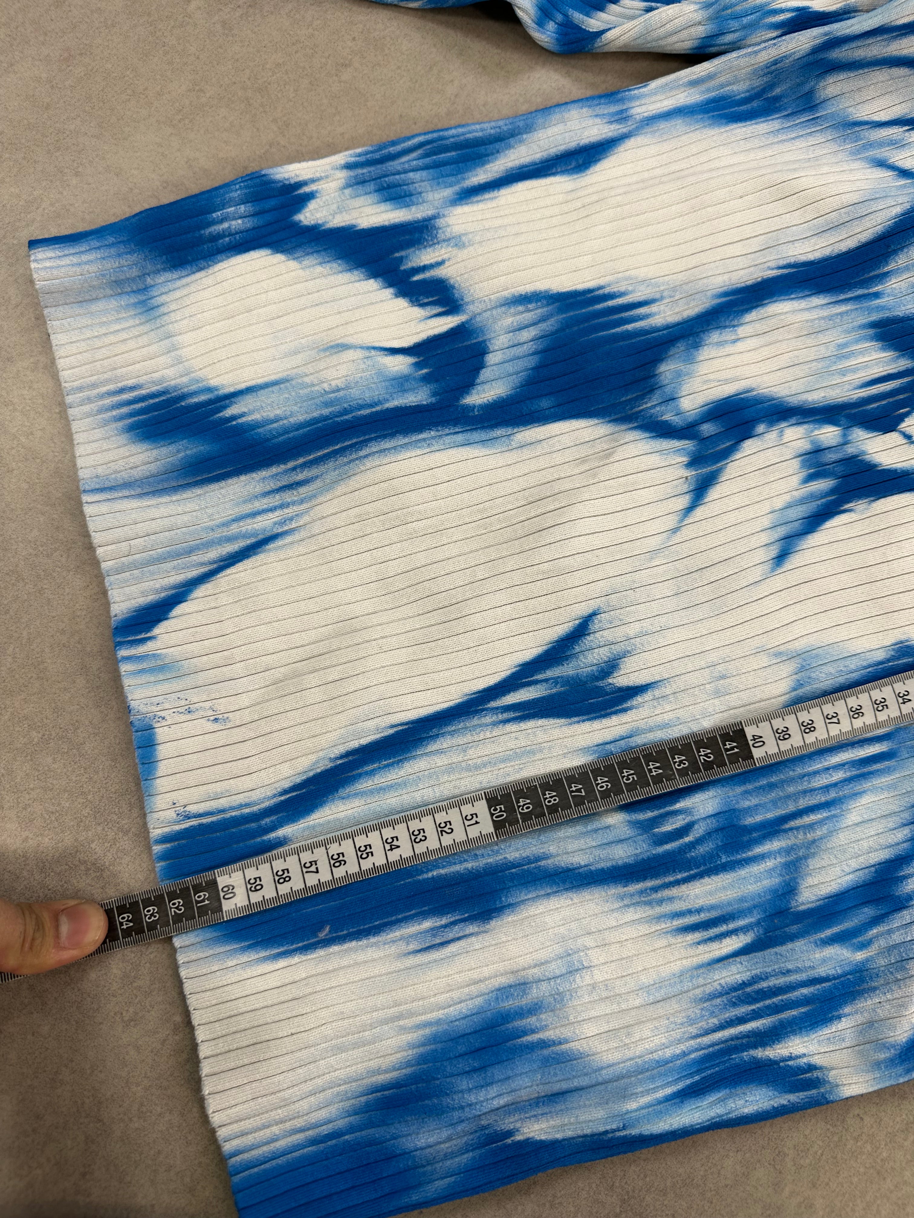 Vintage asymetrical Y2k Knitted Sweater custom (S)
